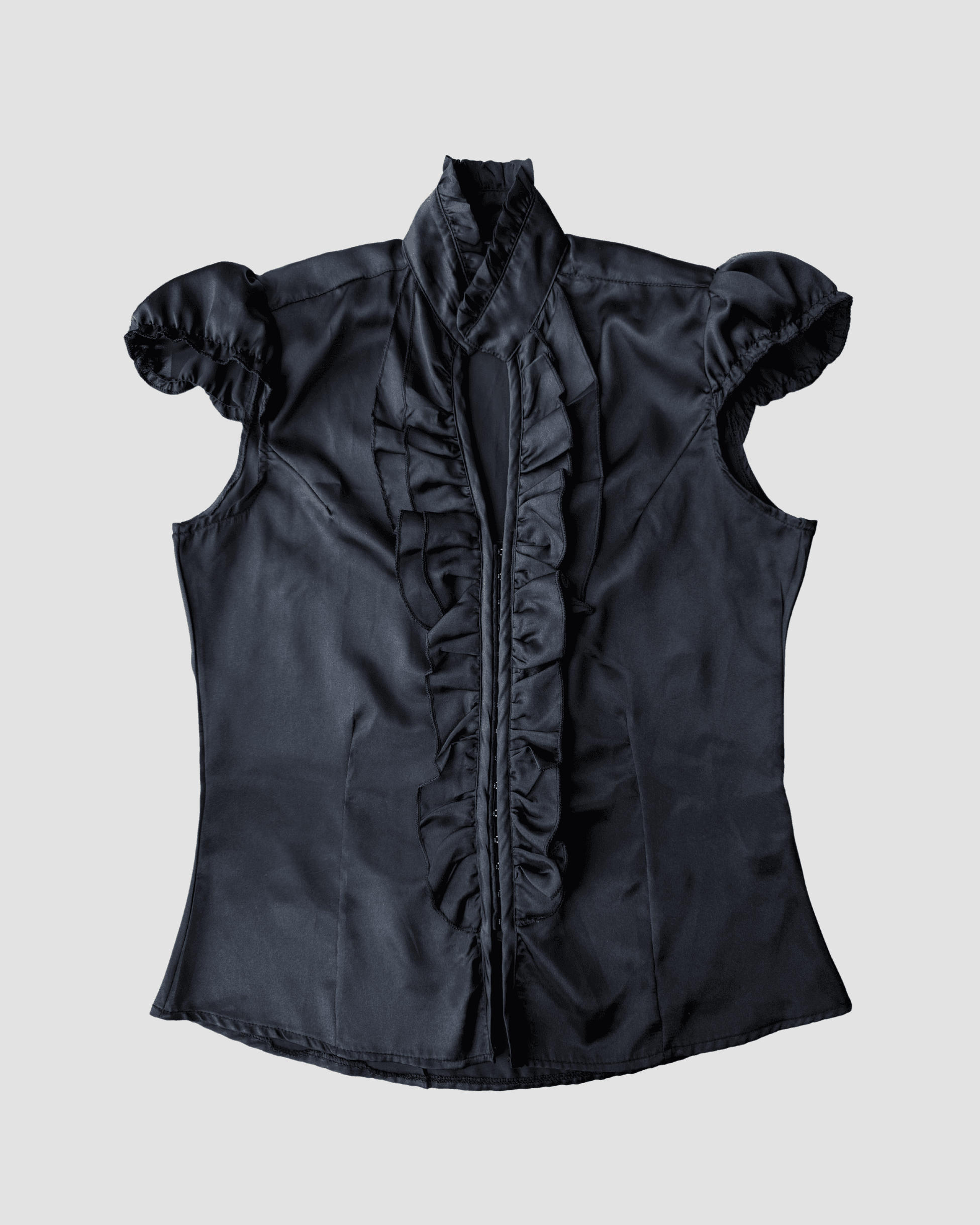 Black Satin Shirt