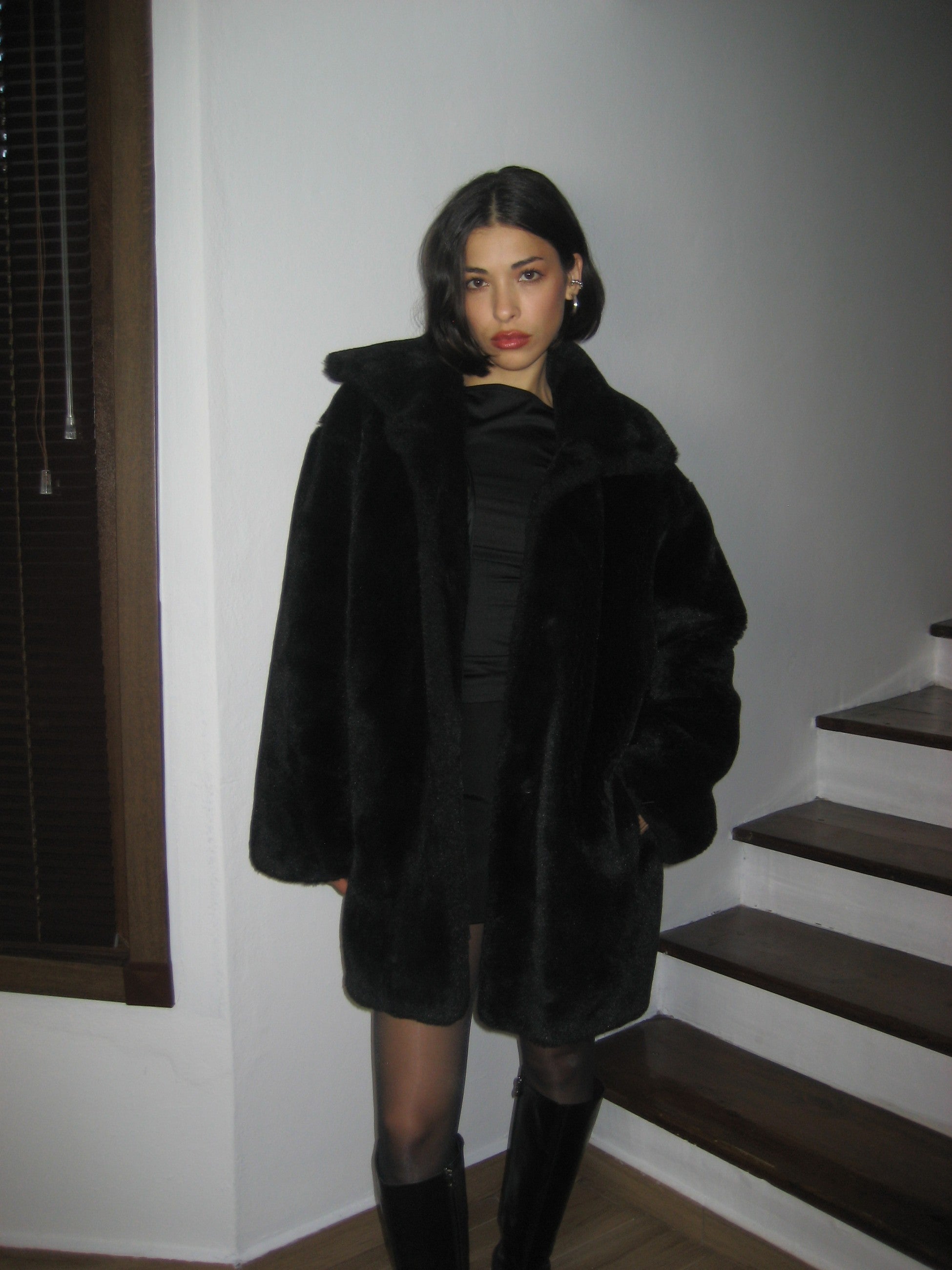 Black Plush Fur