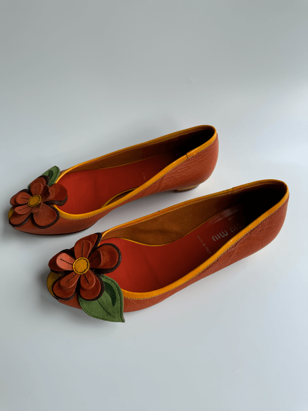 Miu Miu Flower Detailed Shoes