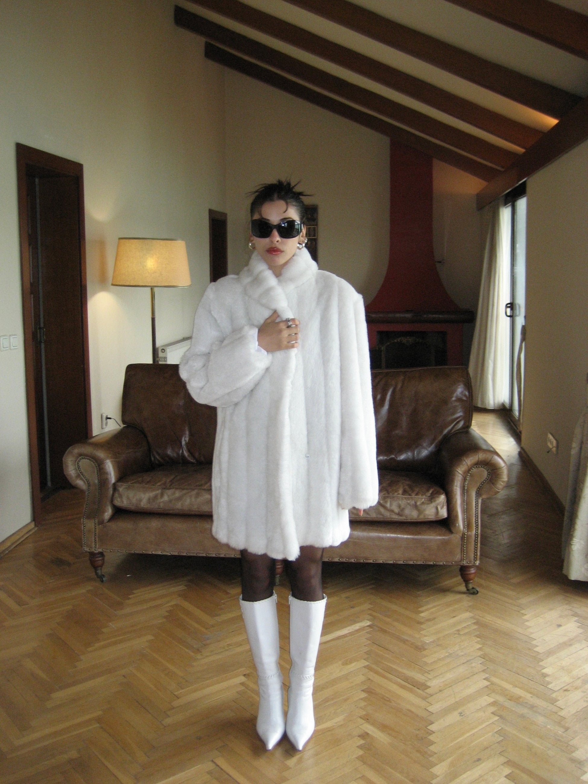 White Plush Fur