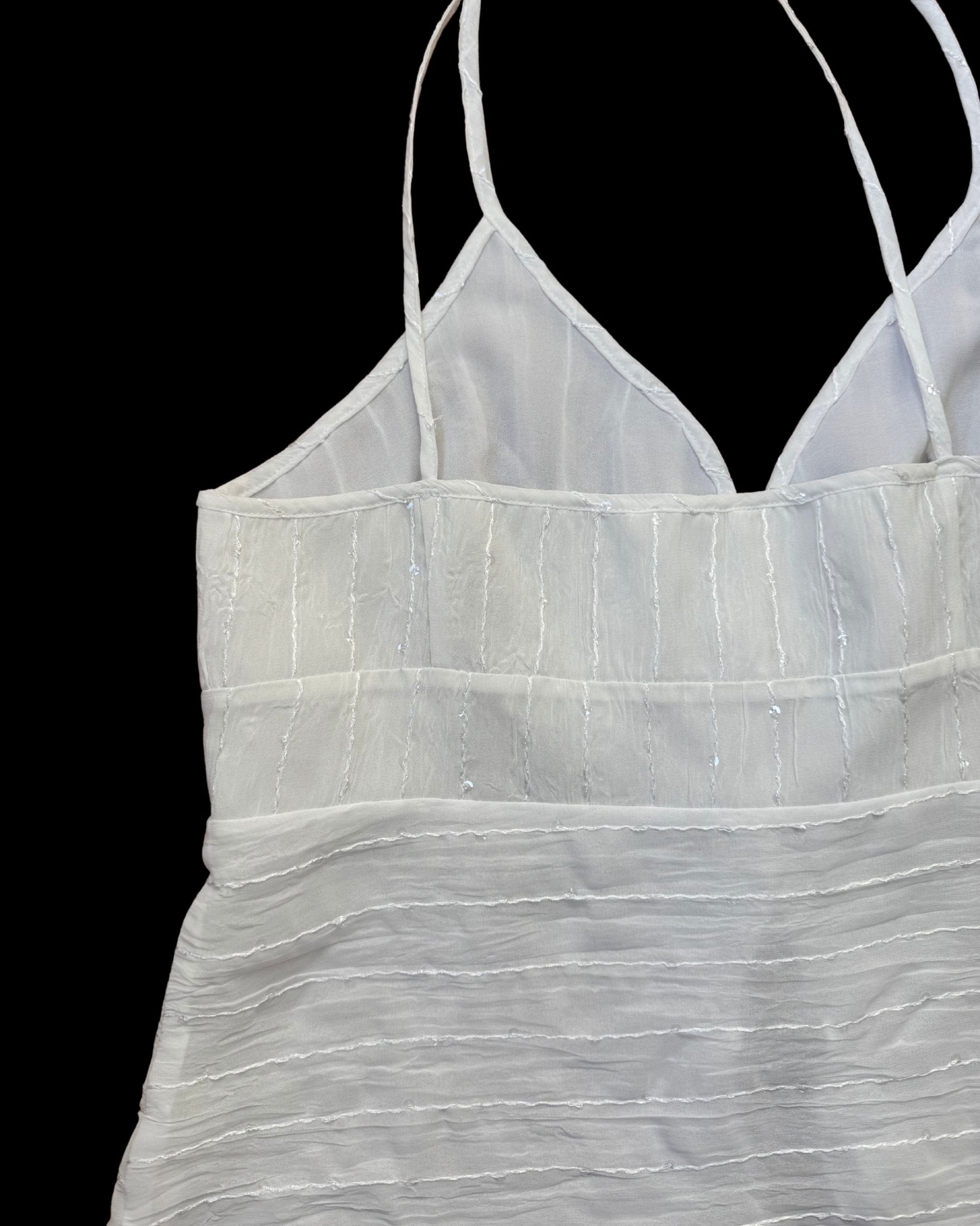 White Strapless Blouse