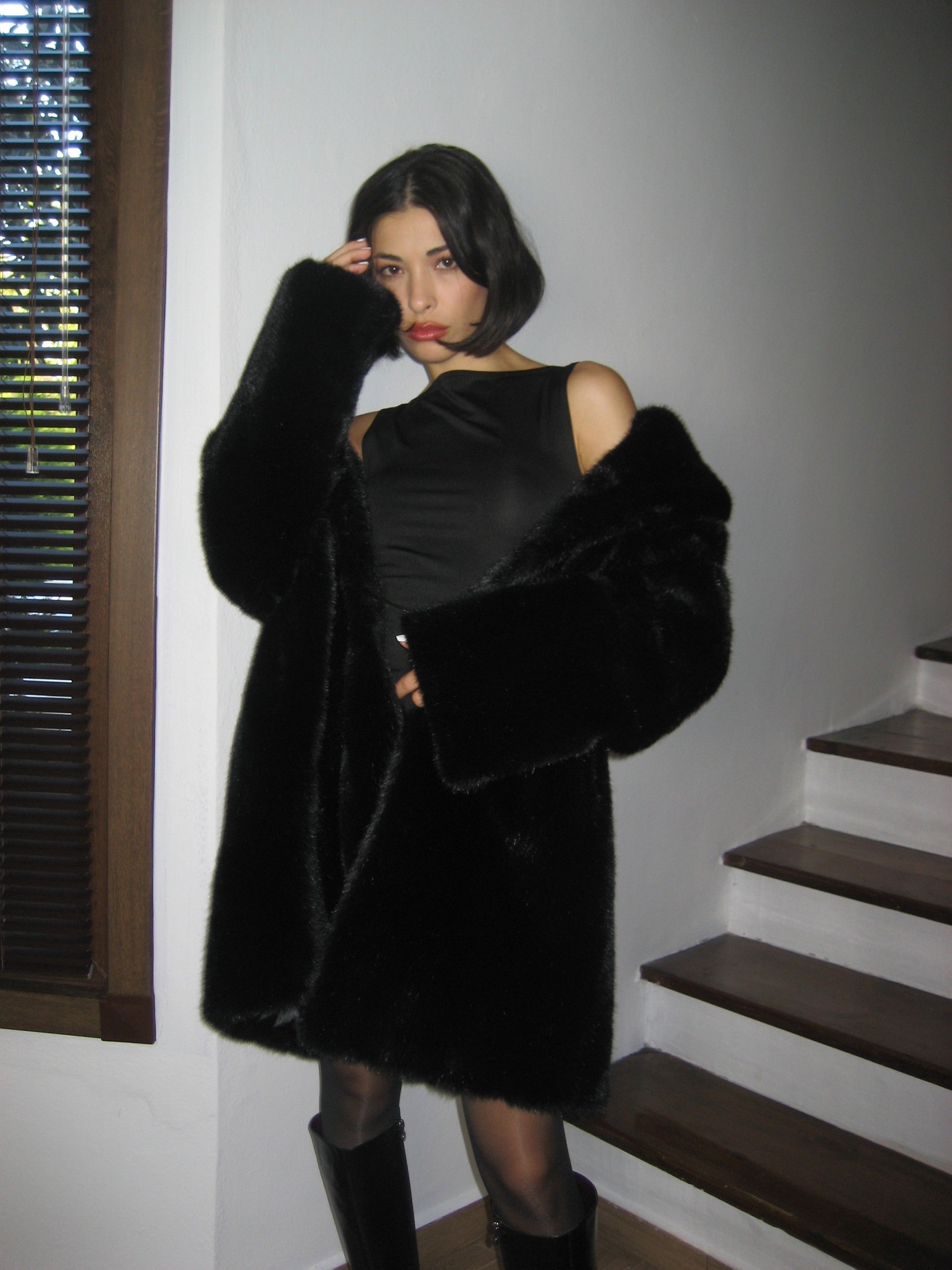 Black Plush Fur