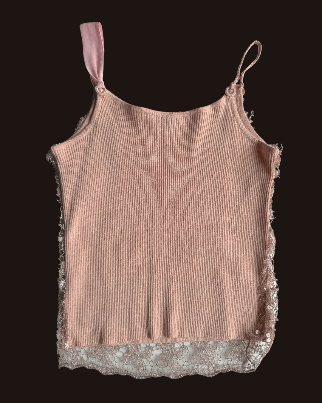 Vakko Lace Sequined Strap