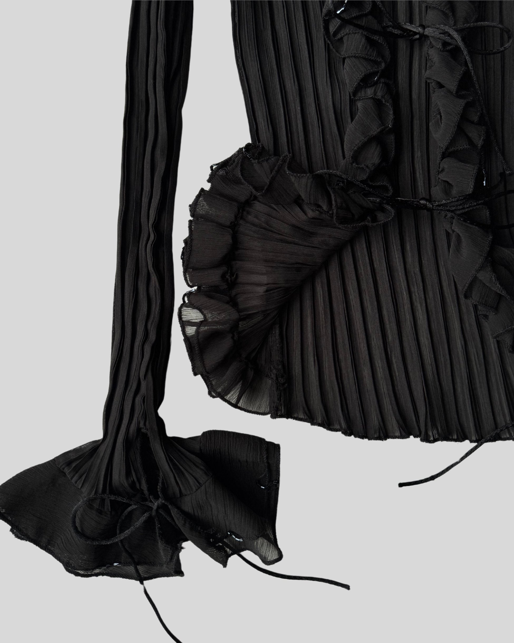 Tied Accordion Shirt