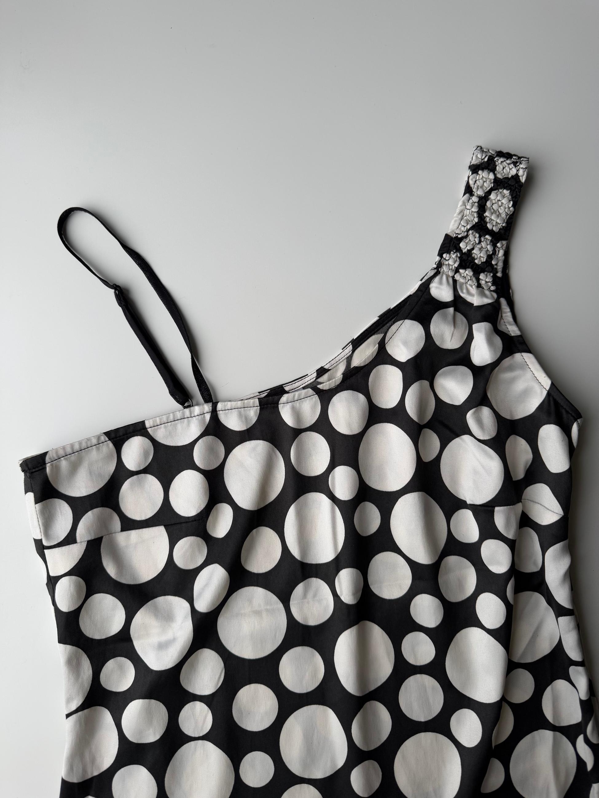 Polka Dot Satin Blouse