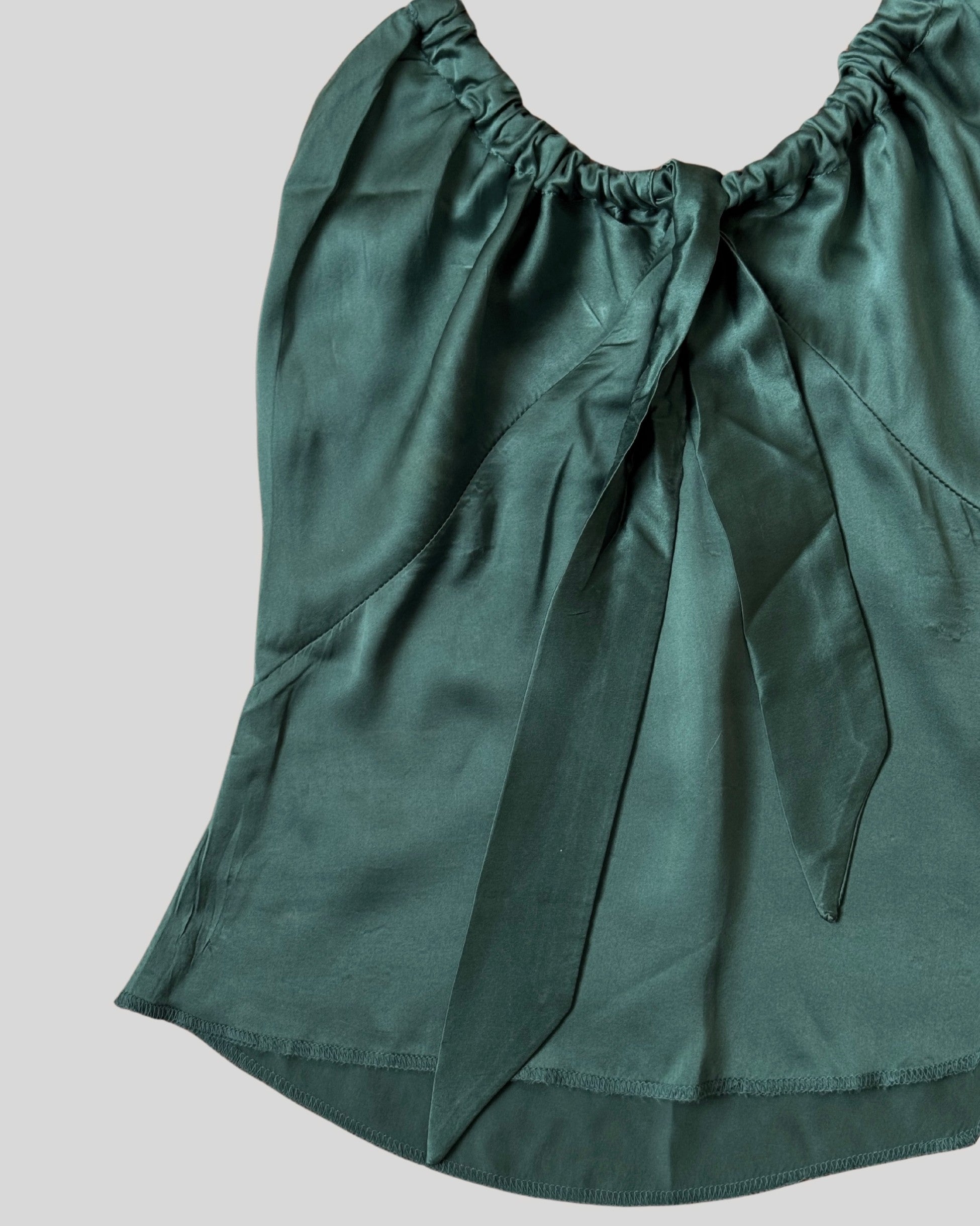 Khaki Silk Bustier