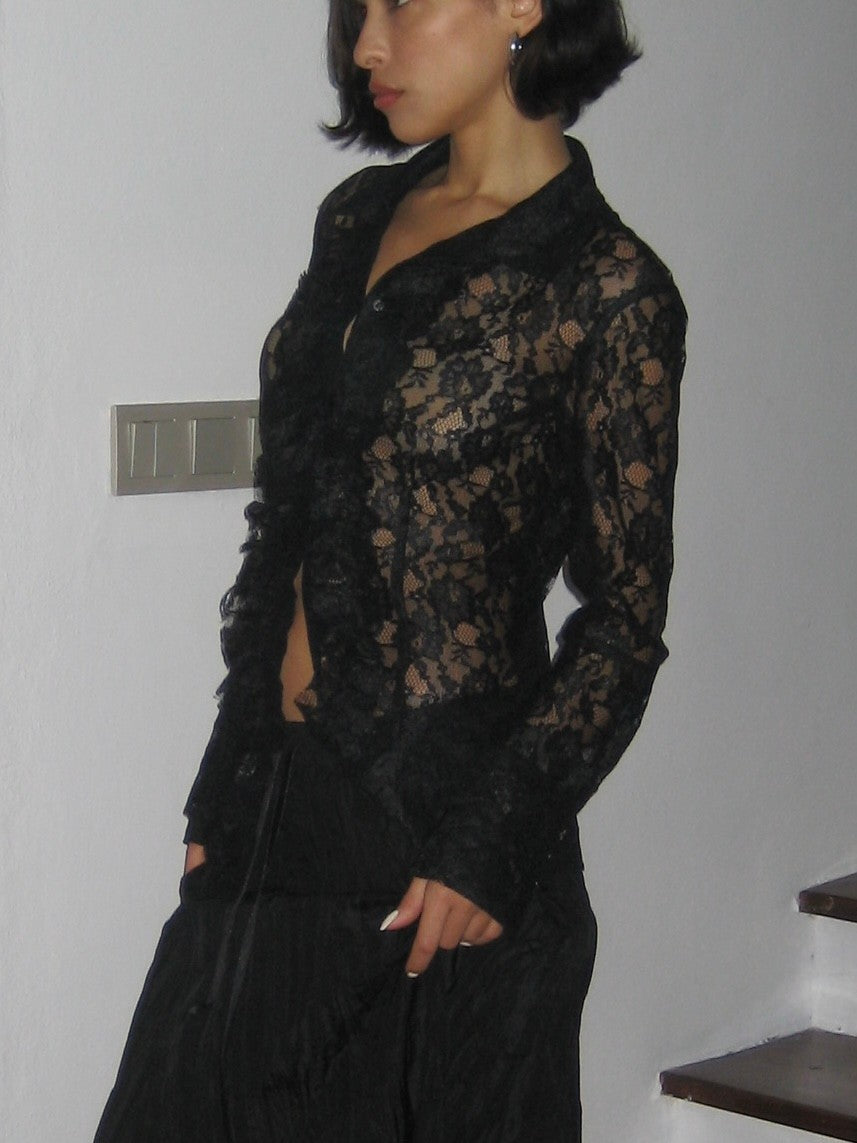 Stefanel Lace Shirt