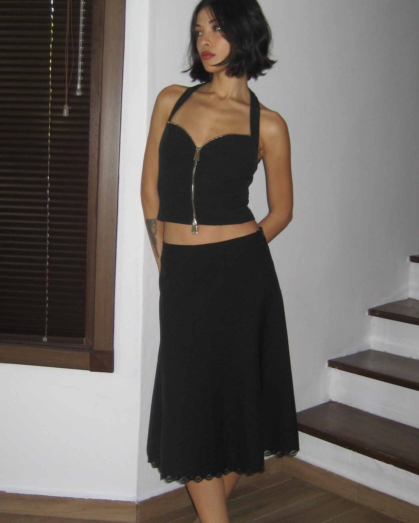 Zippered Bustier