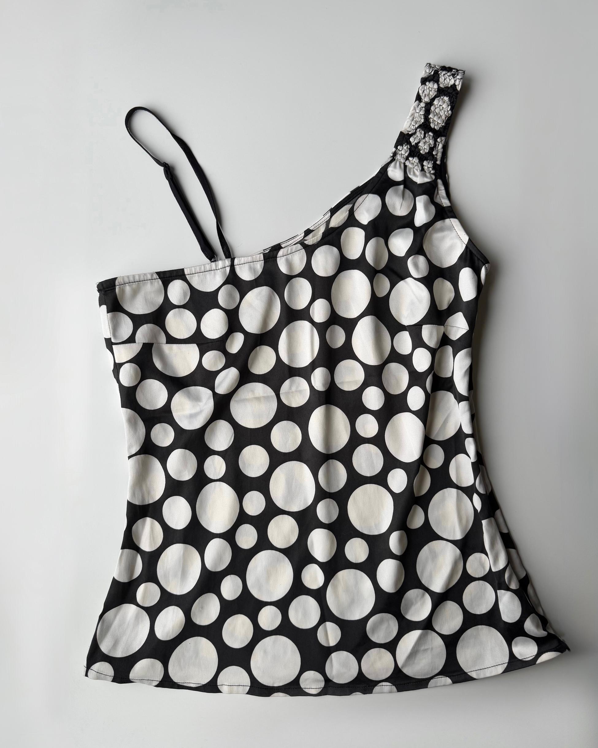 Polka Dot Satin Blouse