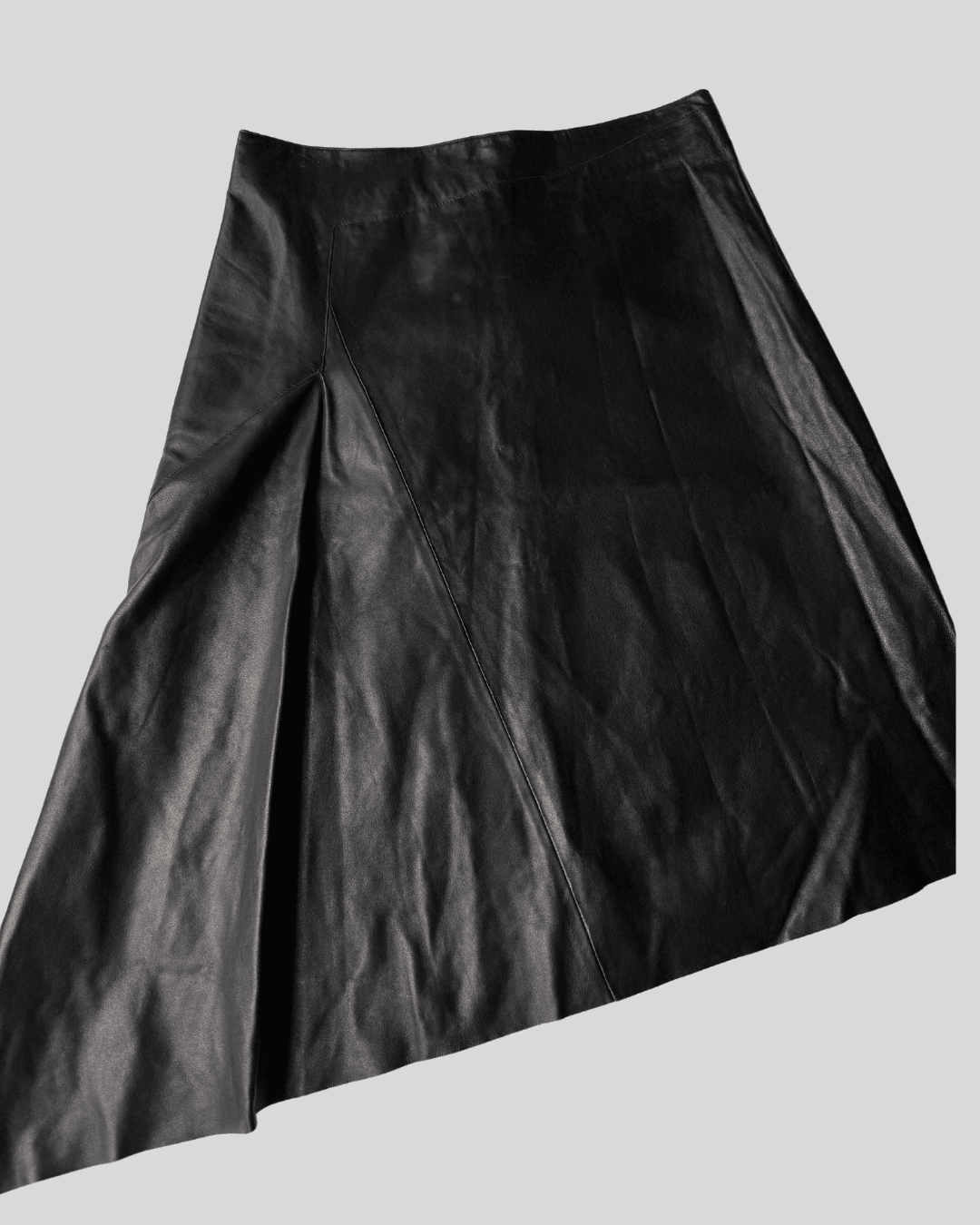 Roberto Cavalli Leather Asymmetrical Skirt
