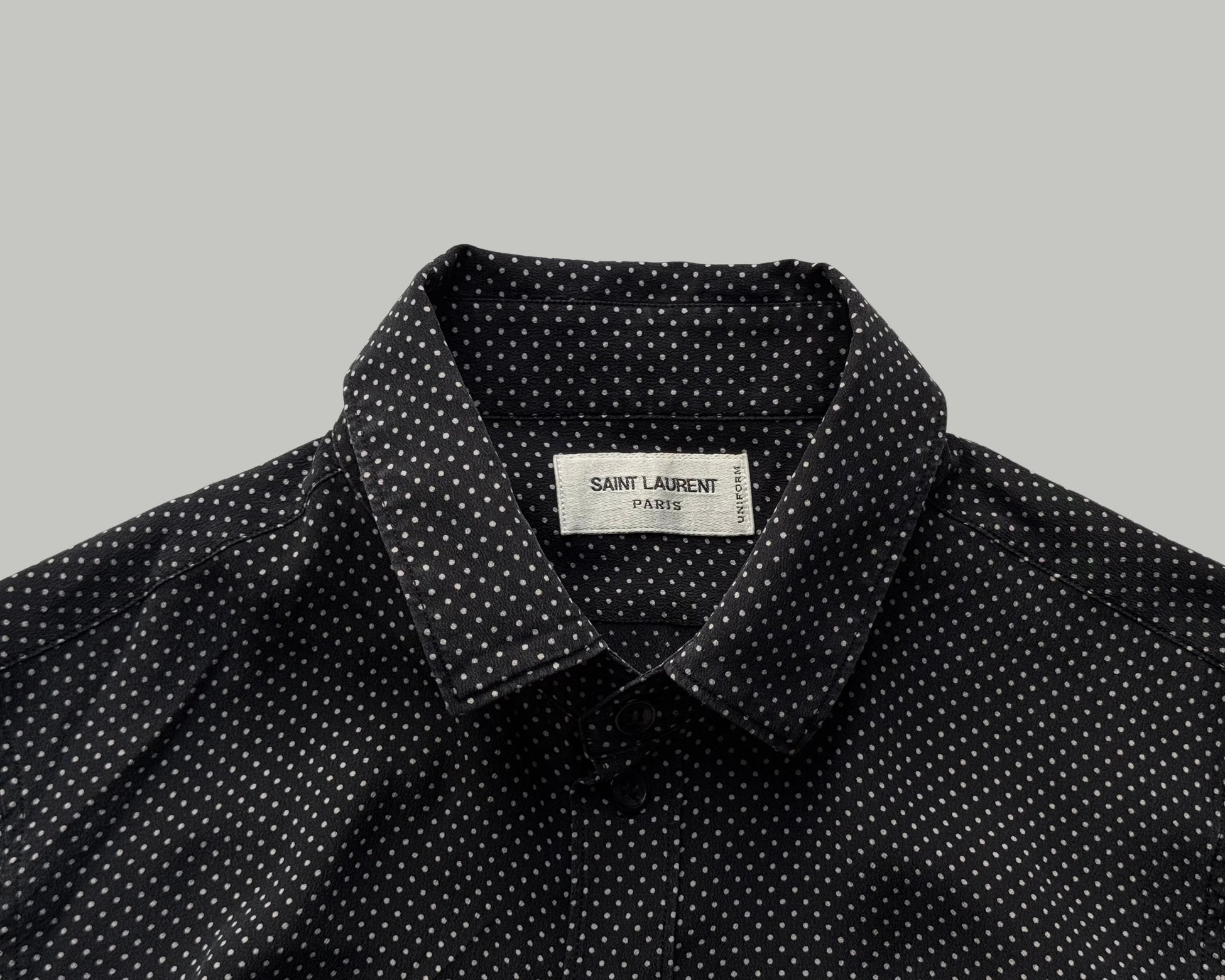 Saint Laurent Polka Dot Silk Shirt