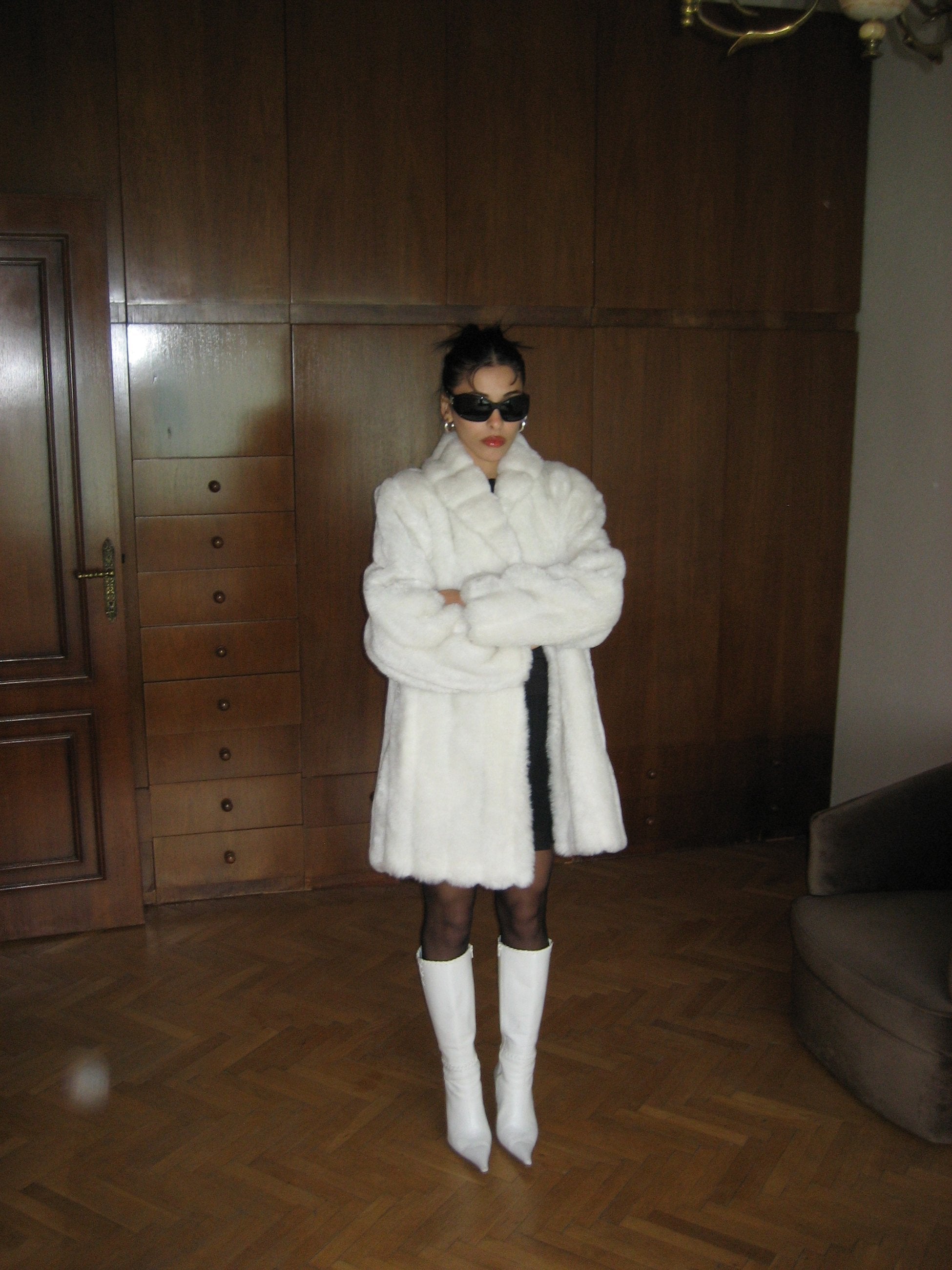 White Plush Fur