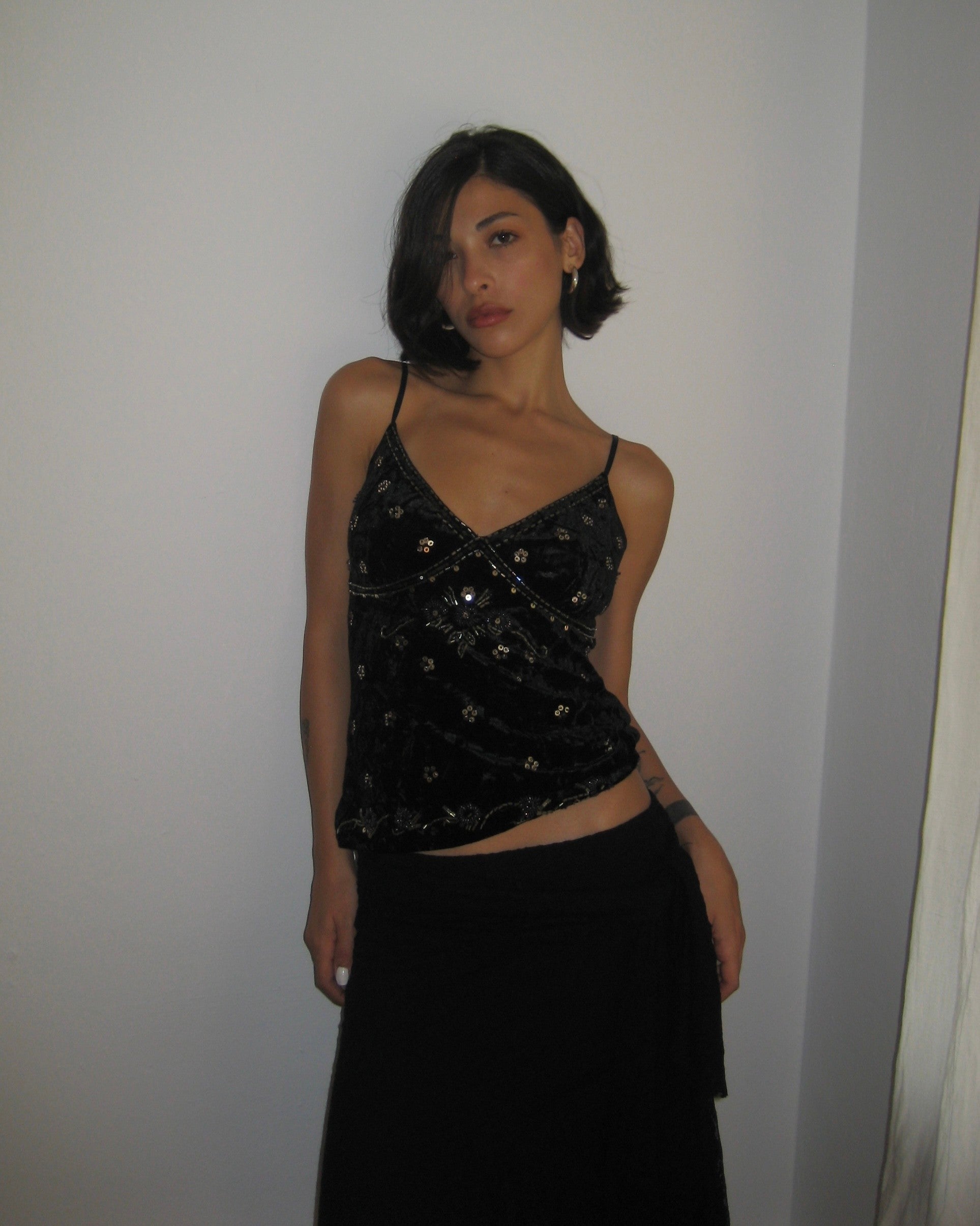 Esprit Velvet Strap Blouse