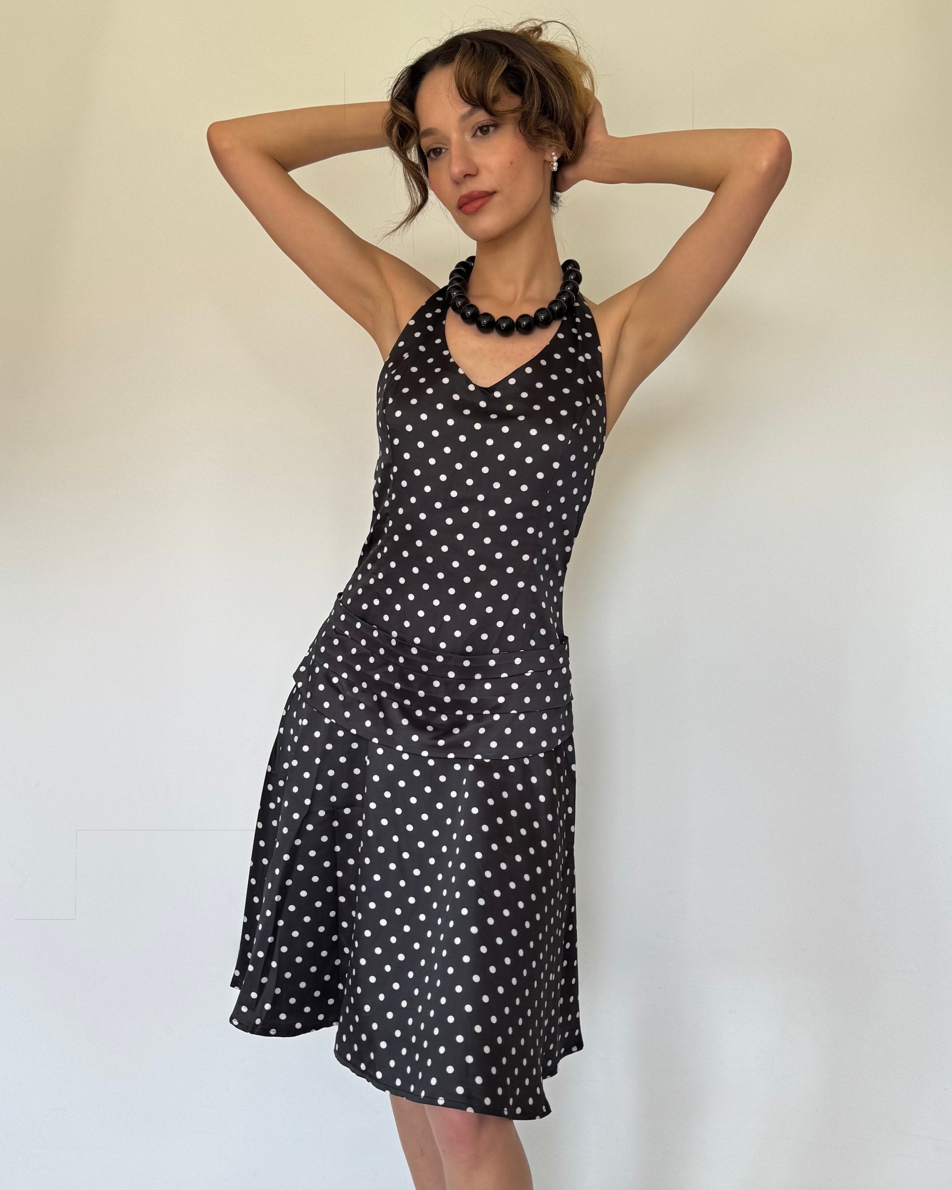 Polka Dot Halter Dress