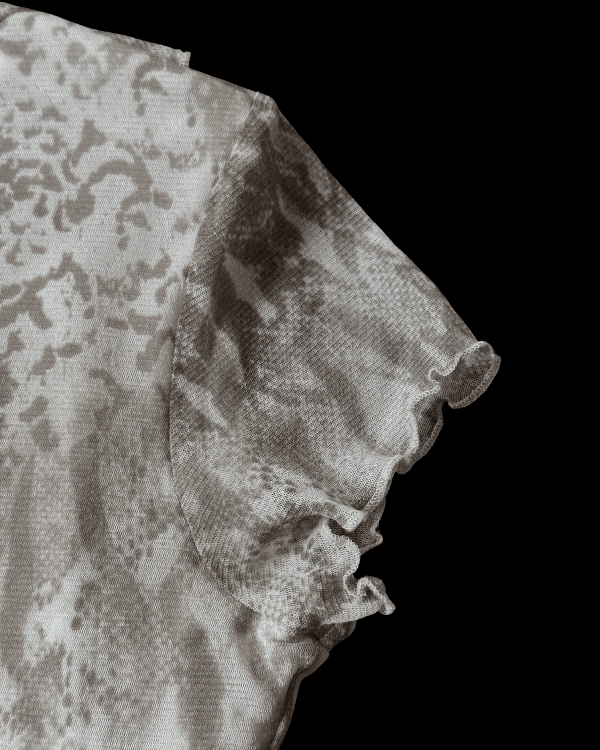 Patterned Tulle Blouse