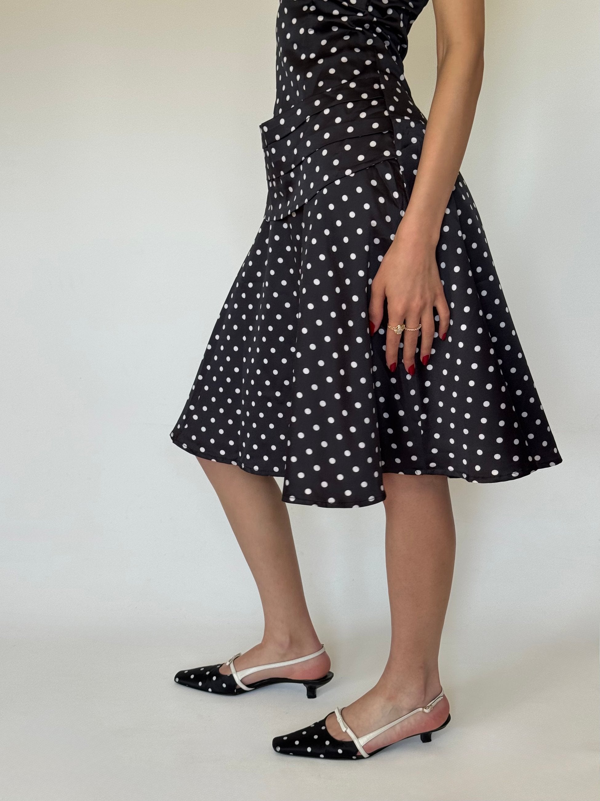 Polka Dot Halter Dress