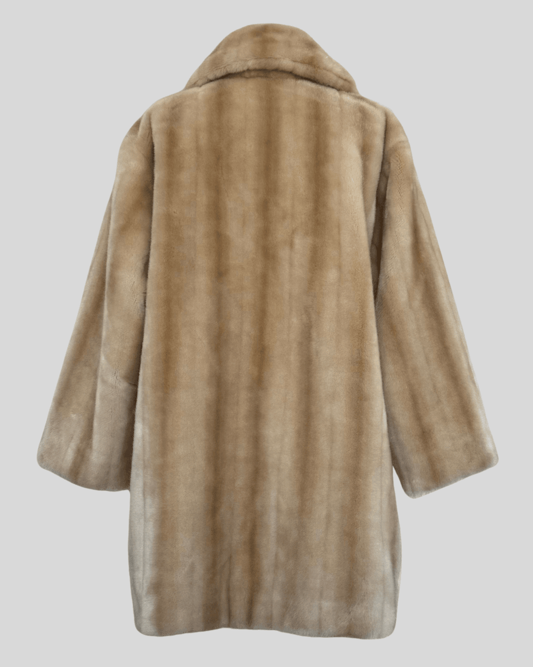Cream Plush Fur with Pocket