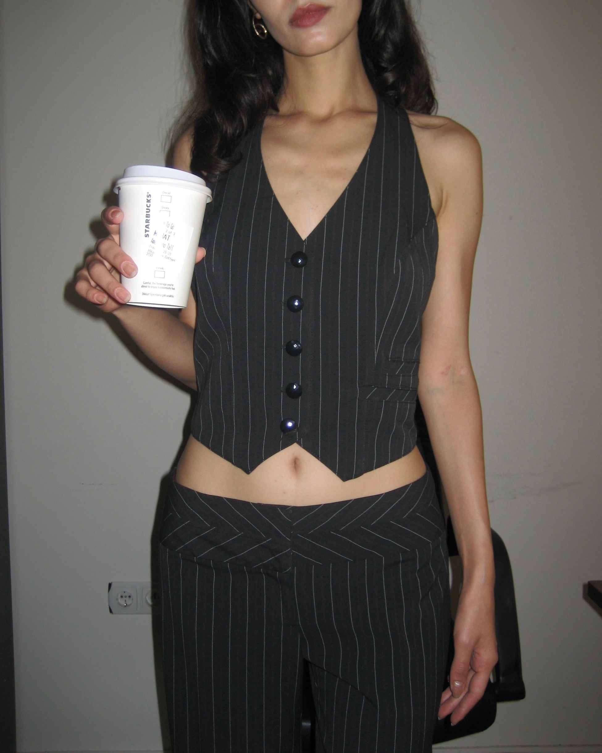 Striped Vest Suit