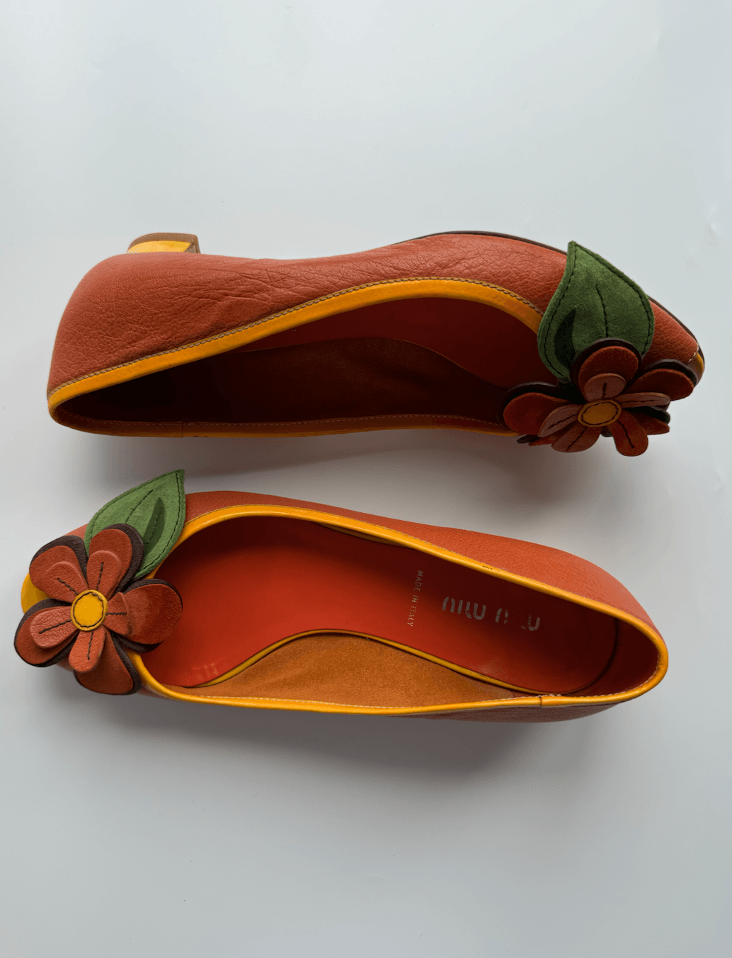 Miu Miu Flower Detailed Shoes