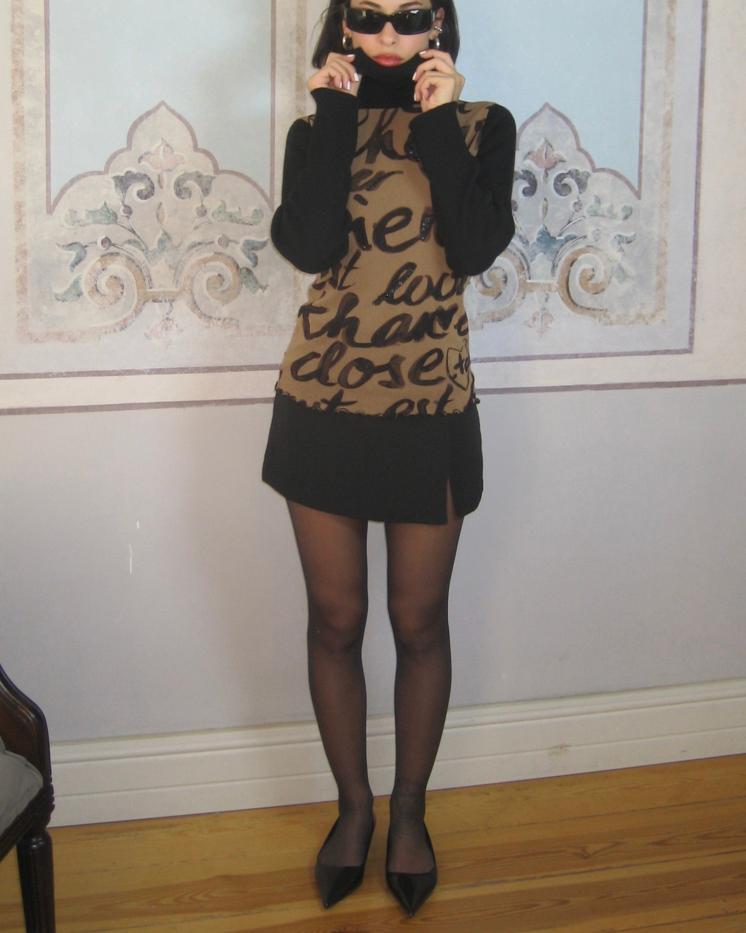 Vakko Turtleneck Blouse