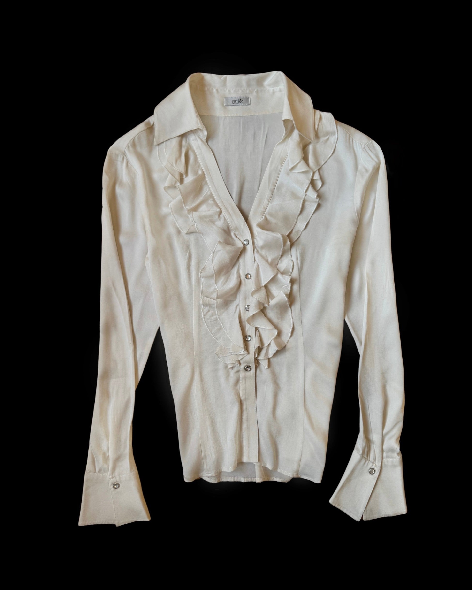 Cream Silk Shirt
