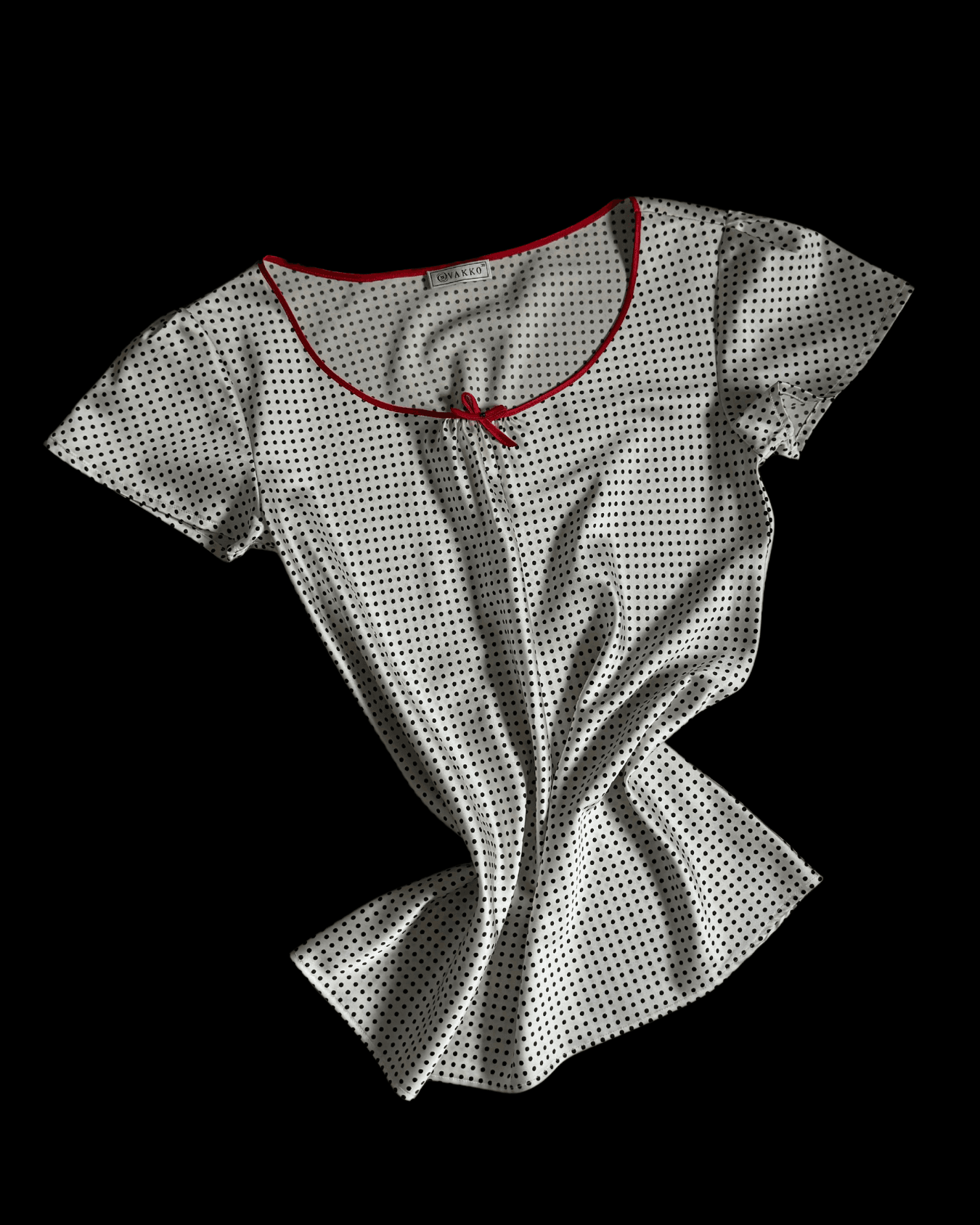 Vakko Polka Dot Blouse