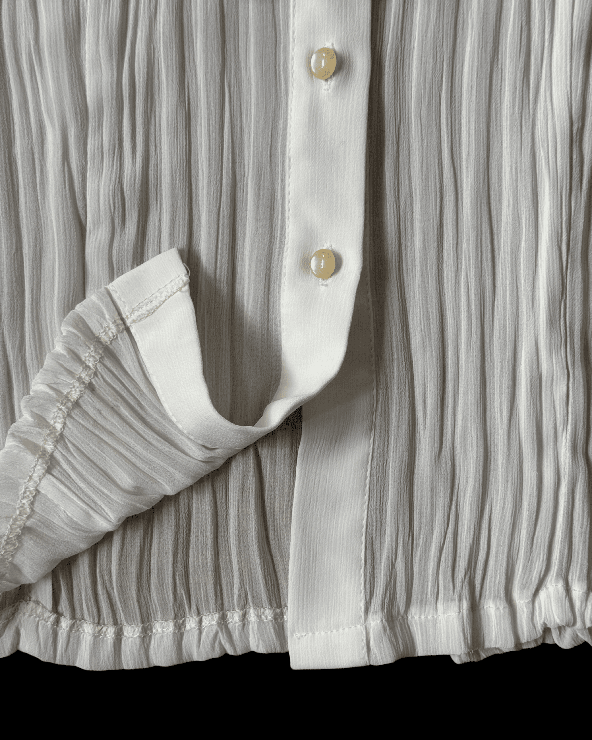 Chiffon Shirt with Collar Detail