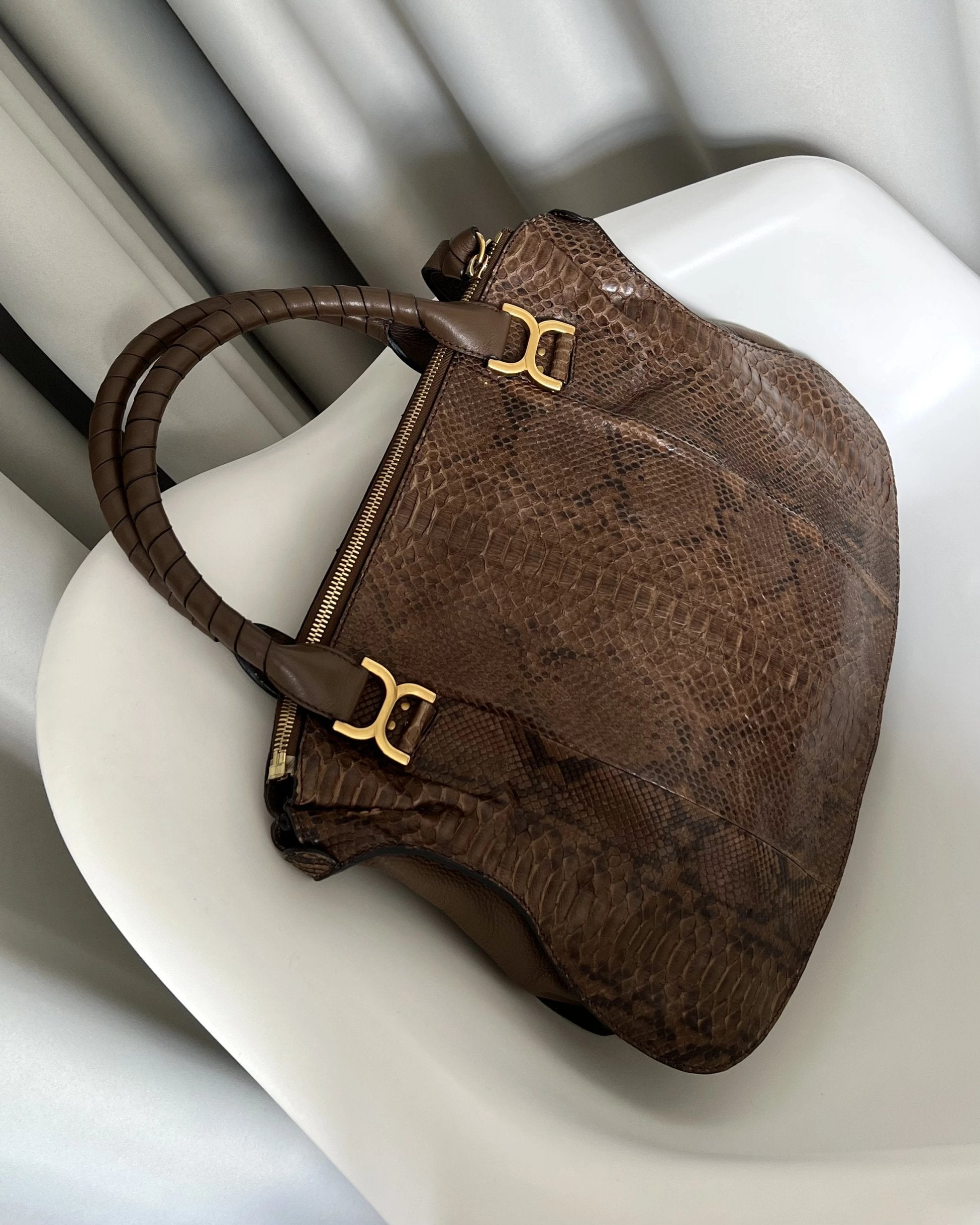 Chloe Marcie Python Bag