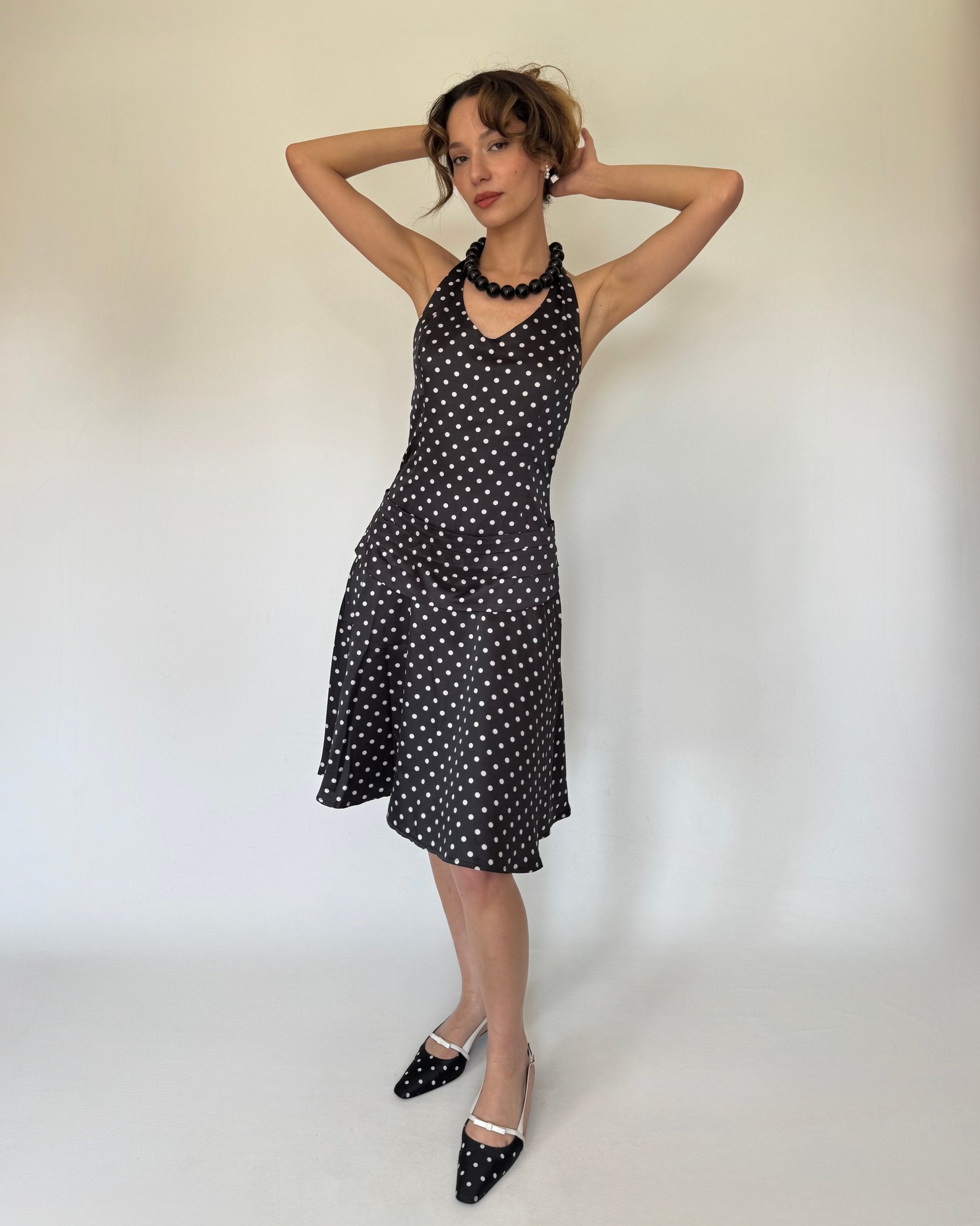 Polka Dot Halter Dress