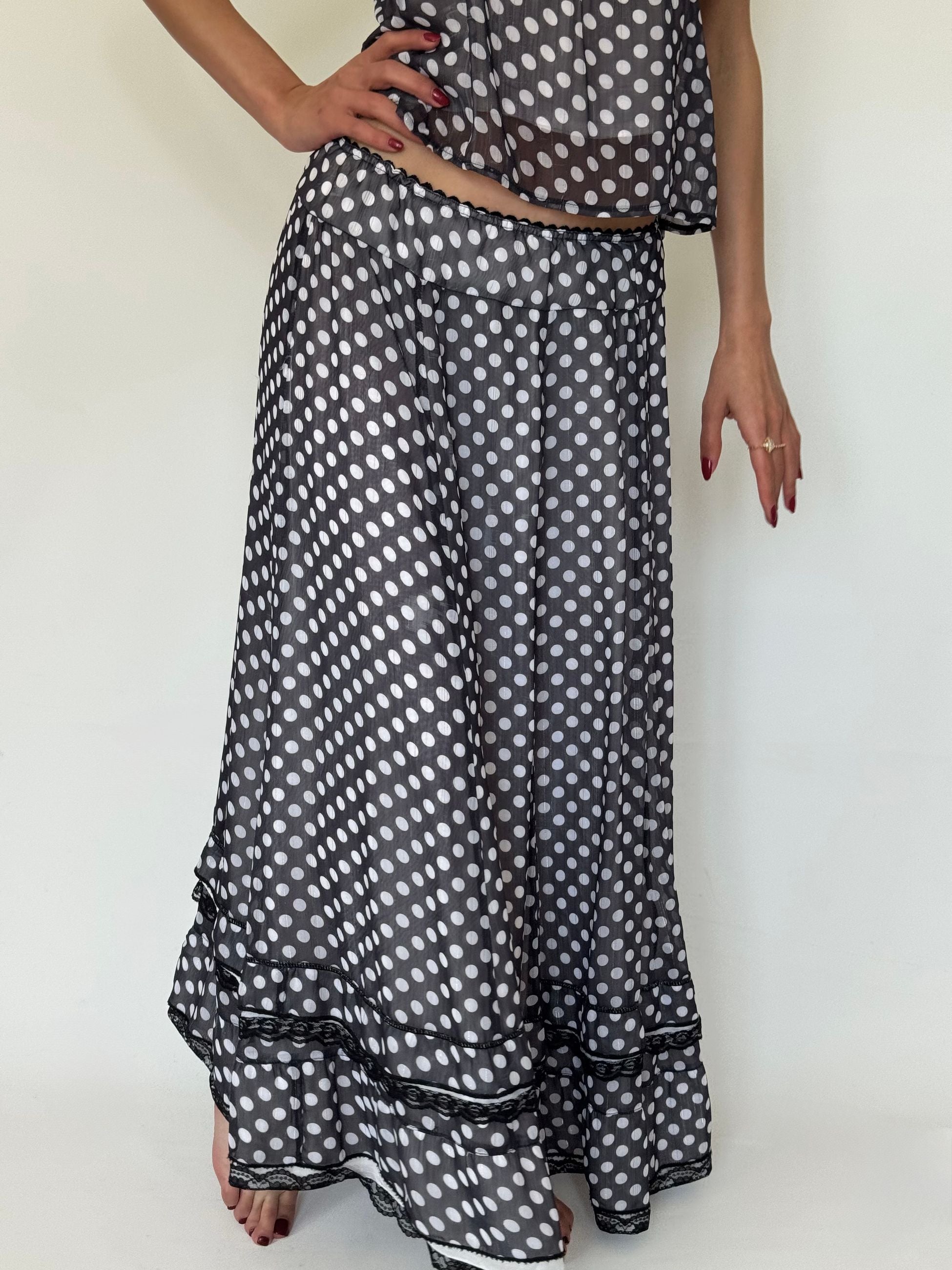 Polka Dot Two Piece Suit