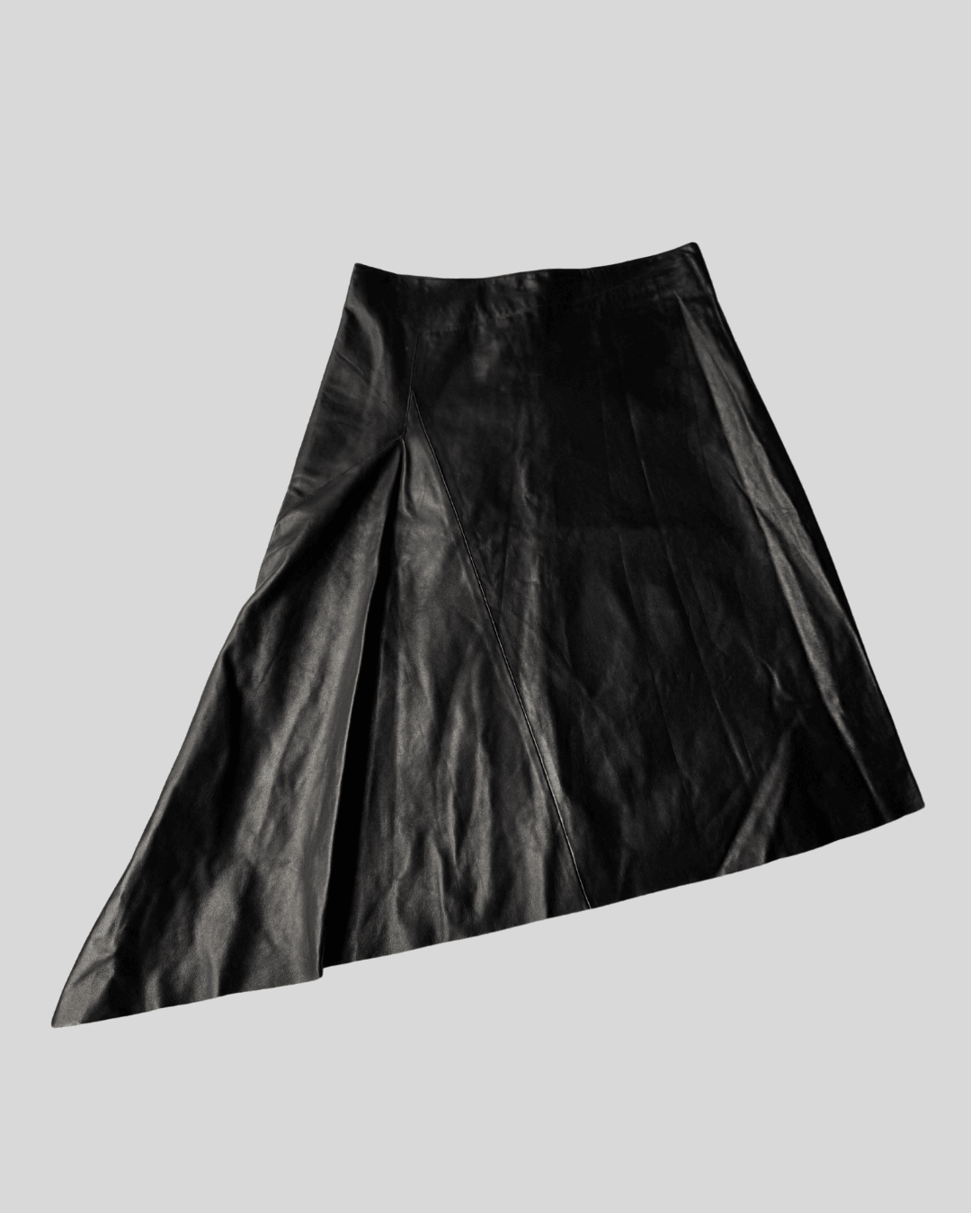 Roberto Cavalli Leather Asymmetrical Skirt