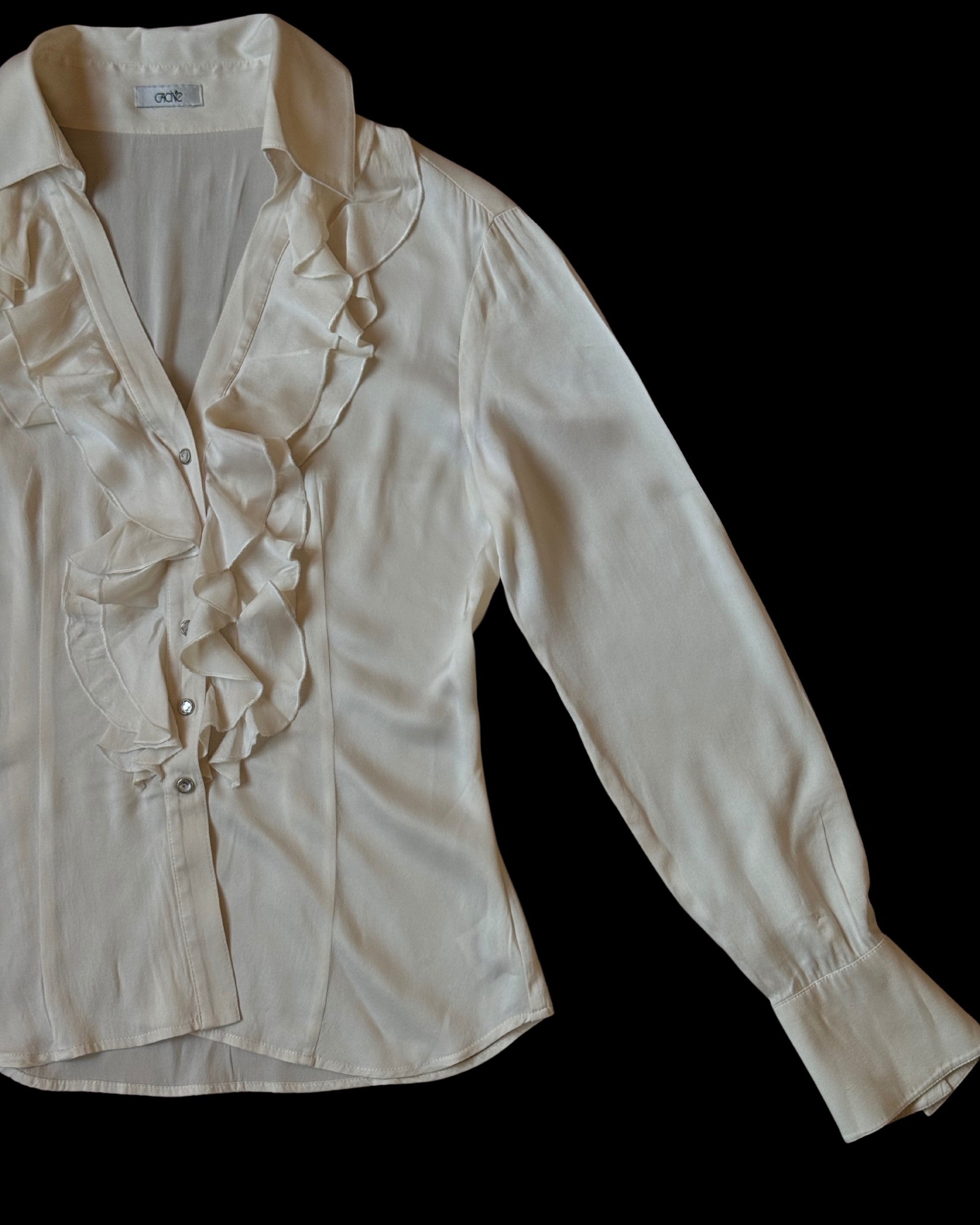Cream Silk Shirt
