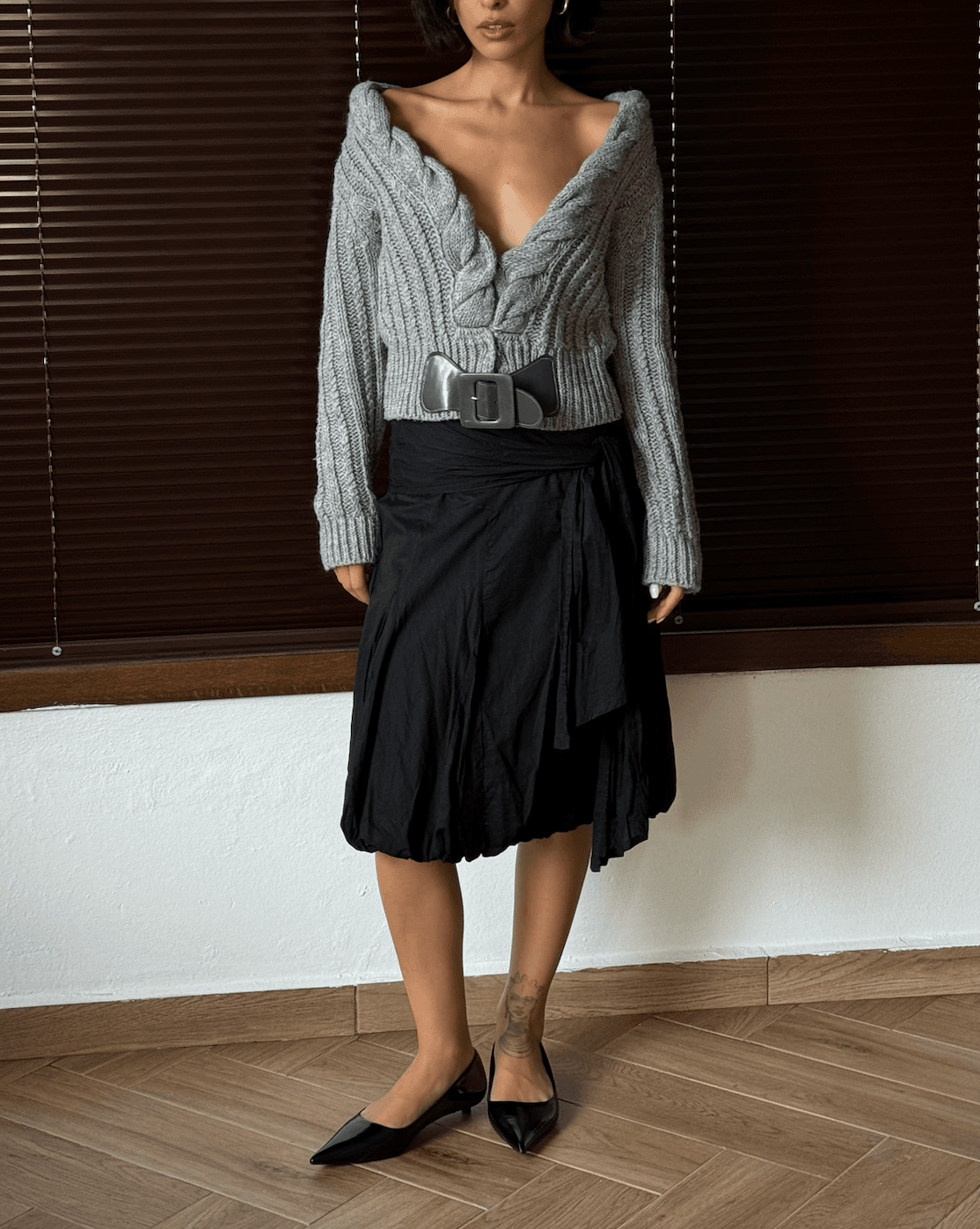 Belted Wool Cardigan
