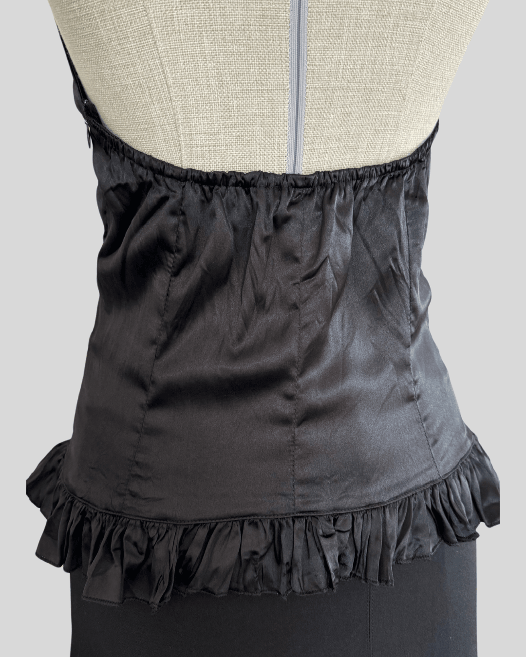 Black Satin Blouse