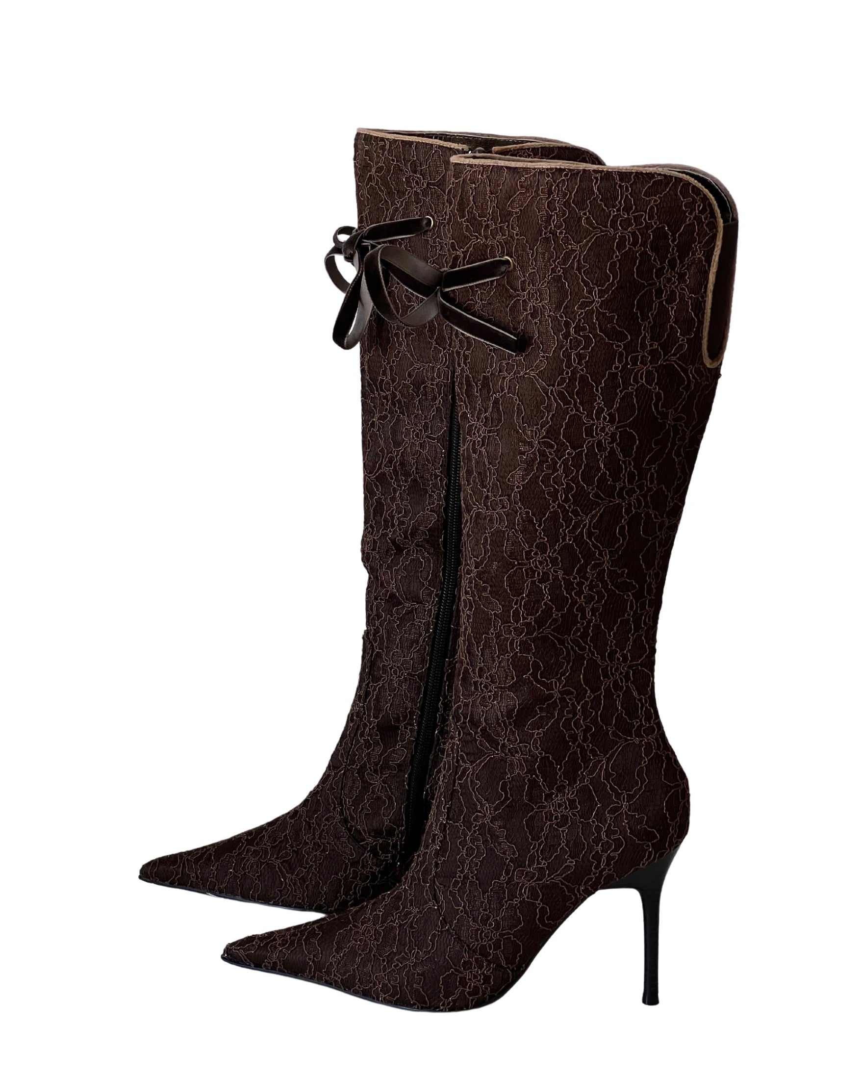 Vintage Boots with Lace Detail