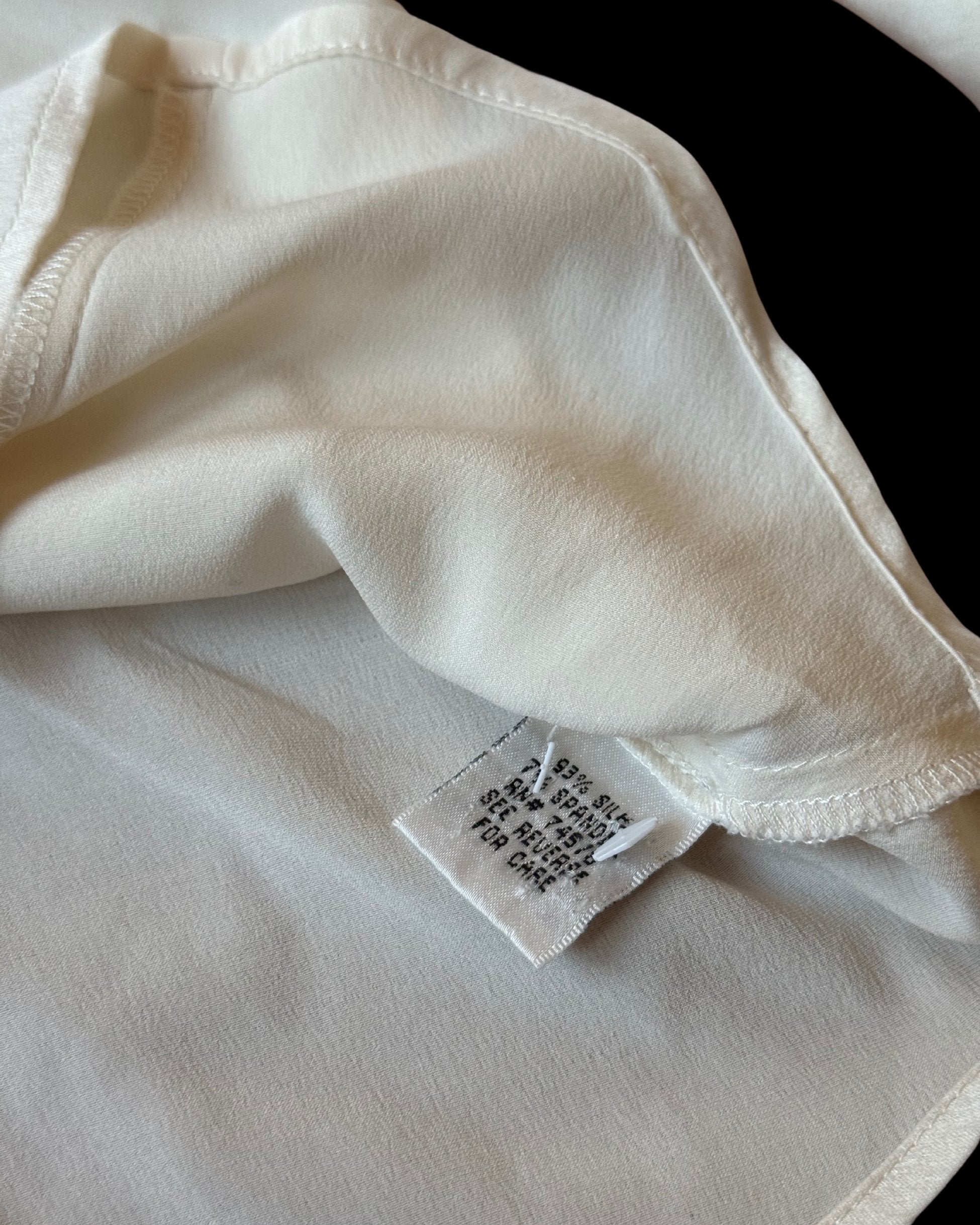 Cream Silk Shirt