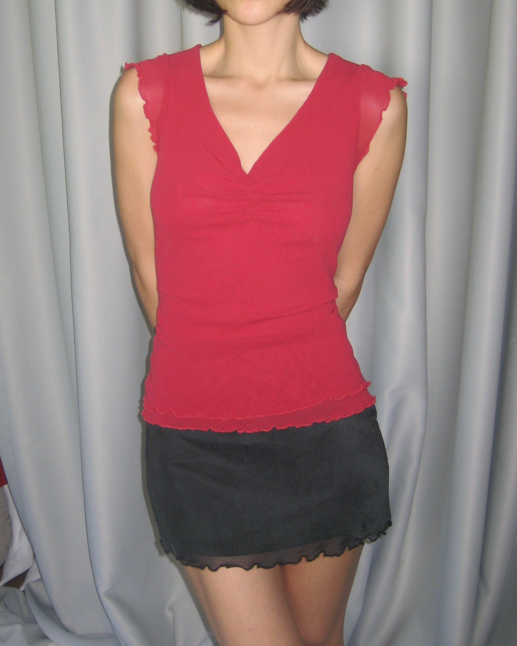 Cherry Half Sleeve Blouse