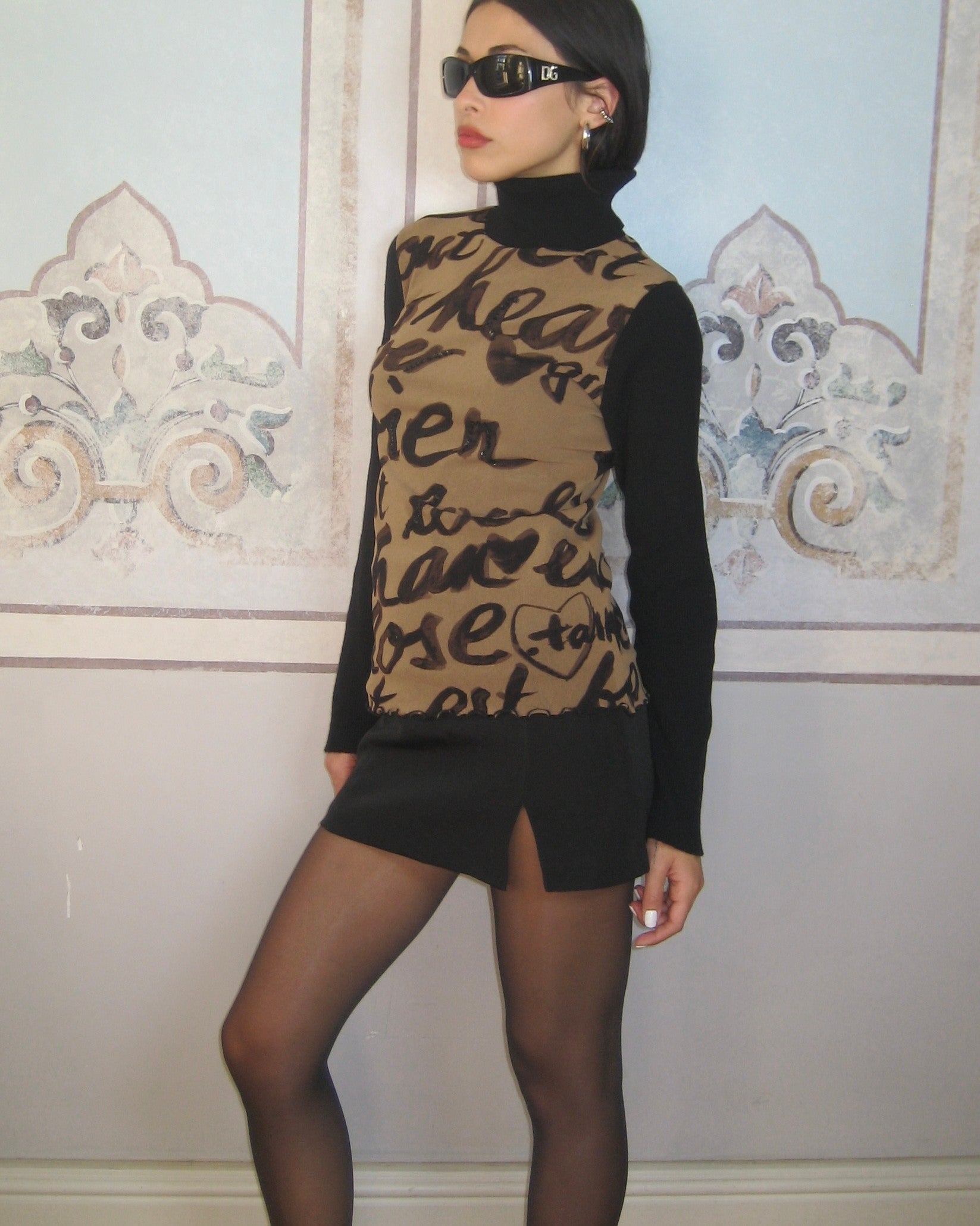 Vakko Turtleneck Blouse
