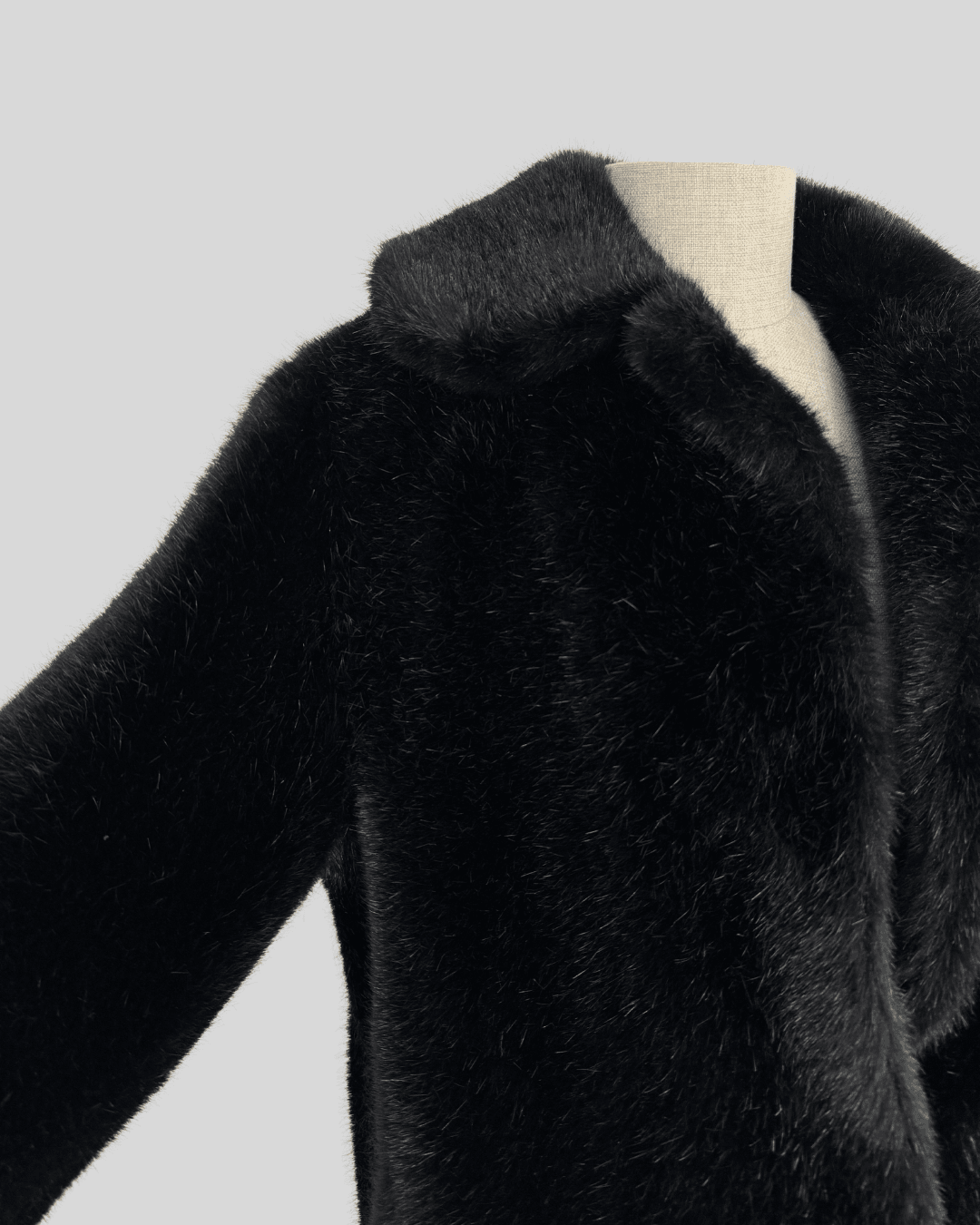 Black Plush Fur