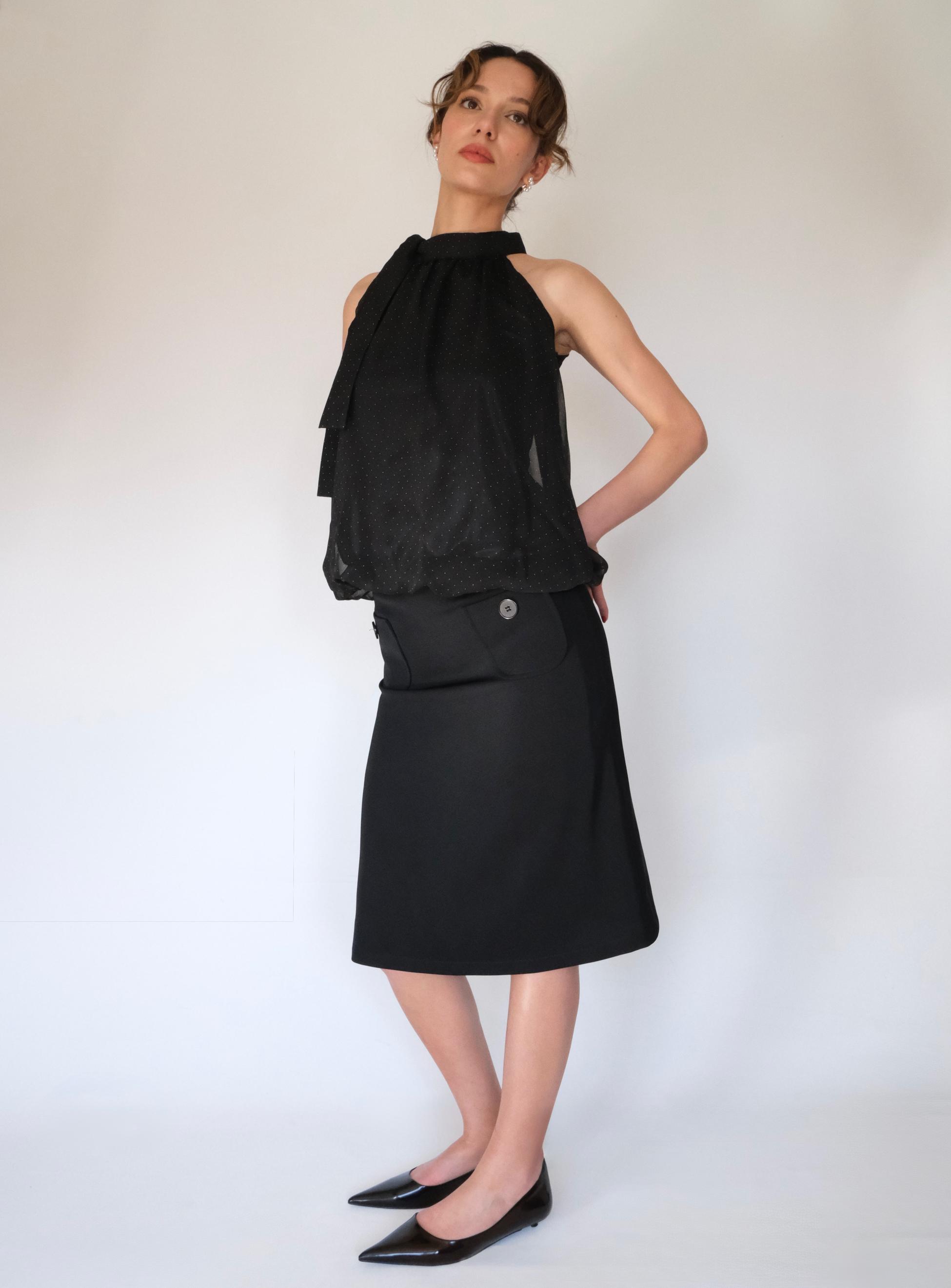 Pencil Skirt with Pocket Detail