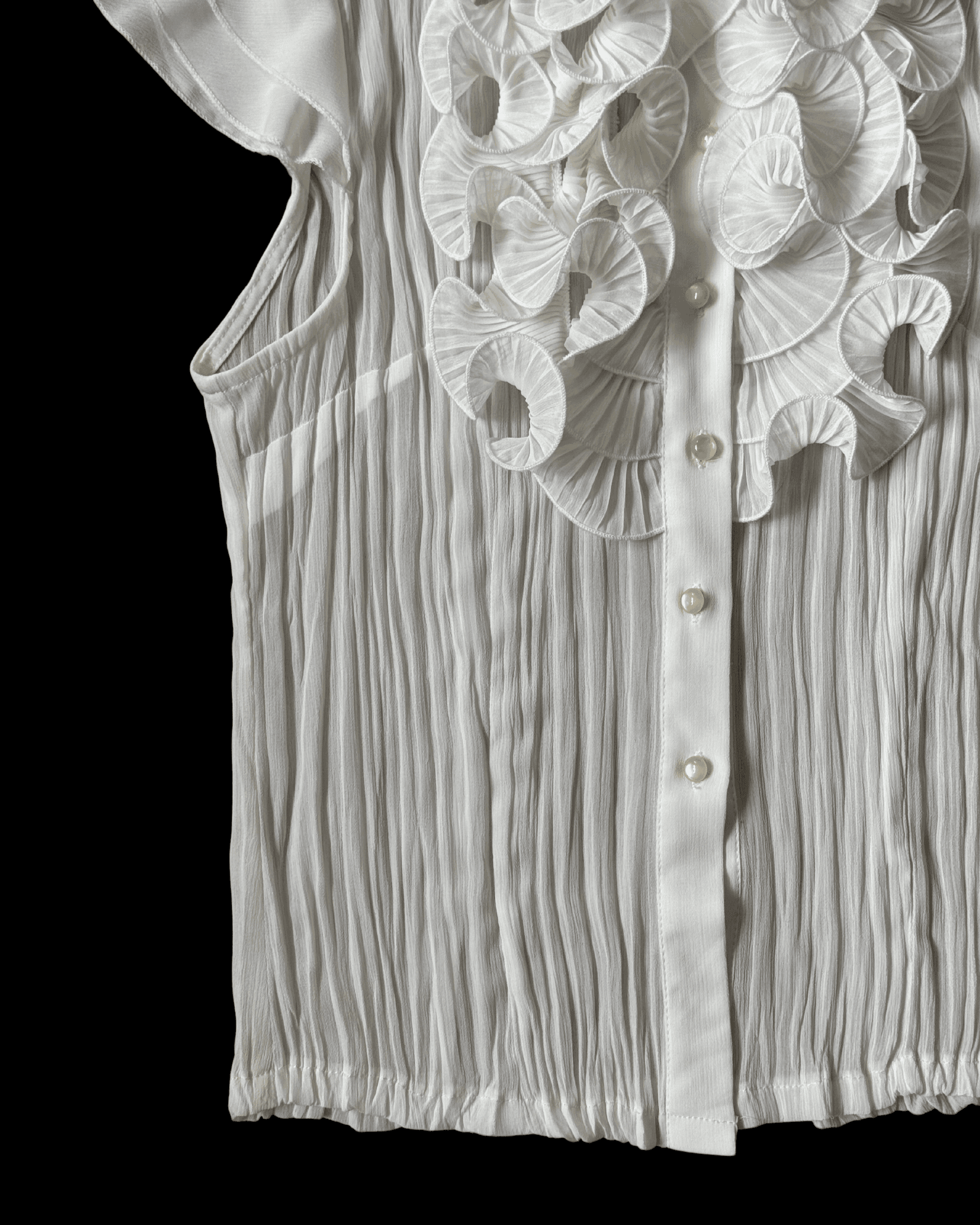 Chiffon Shirt with Collar Detail