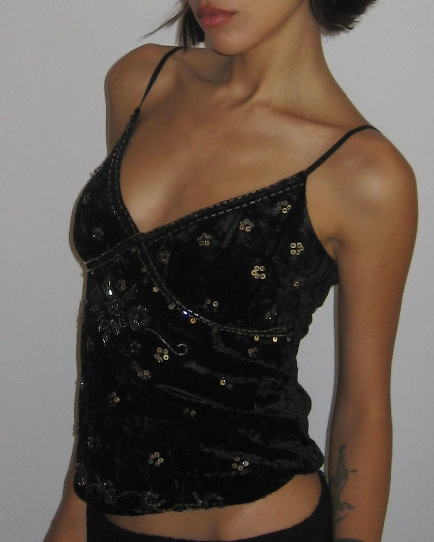 Esprit Velvet Strap Blouse