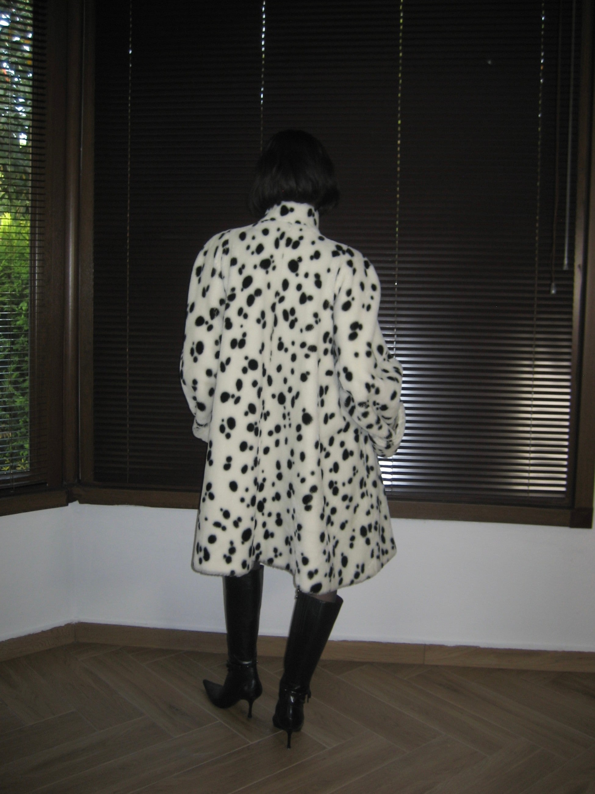 Dalmatian Patterned Plush Fur