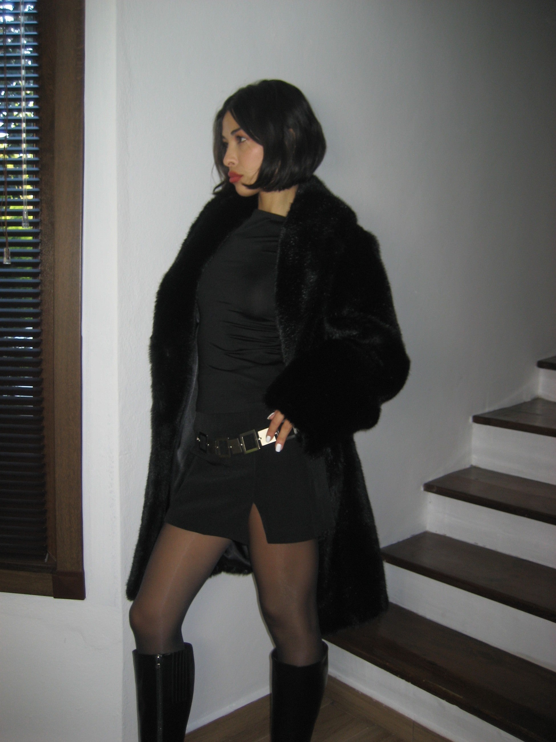 Black Plush Fur