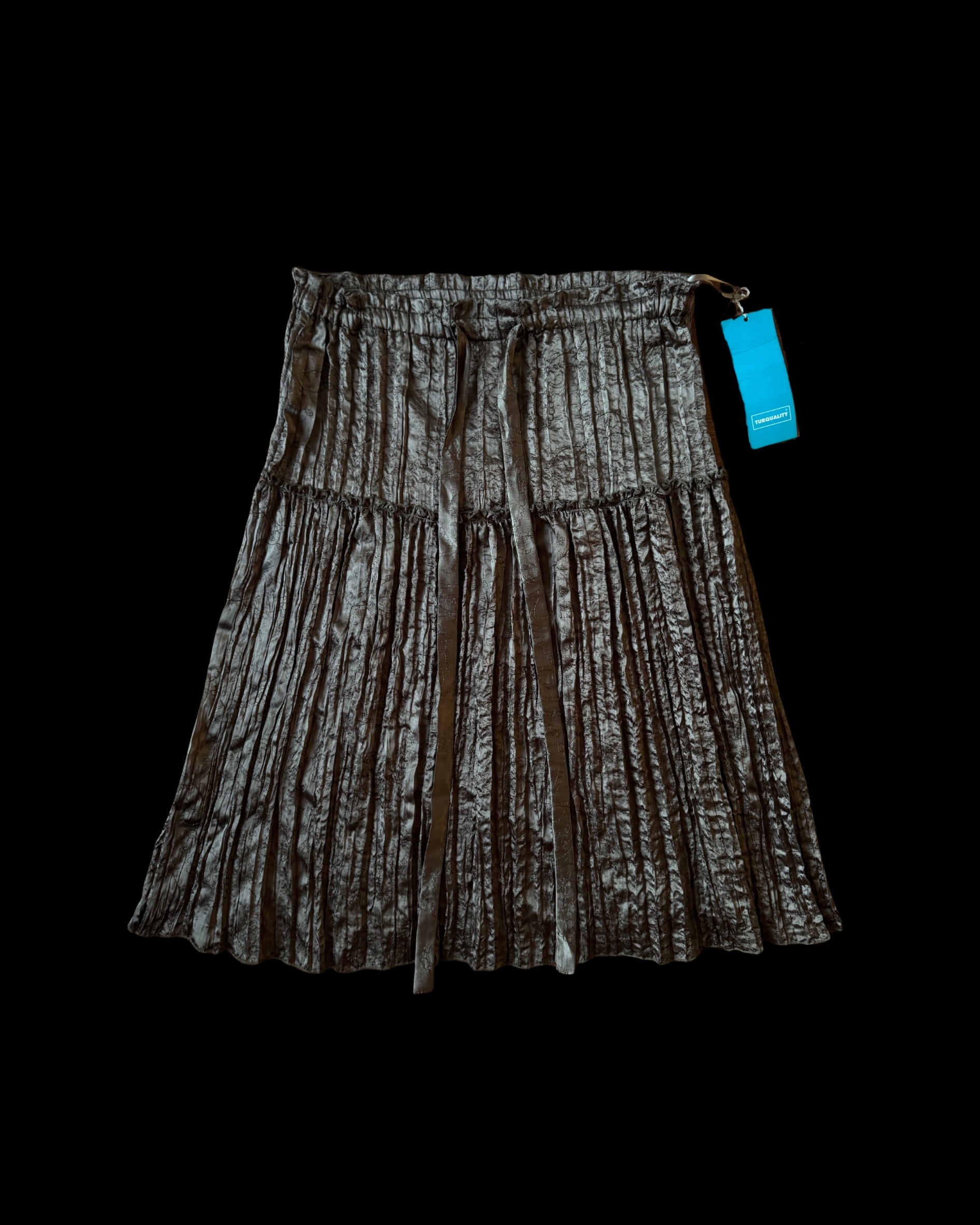 Brown Satin Skirt