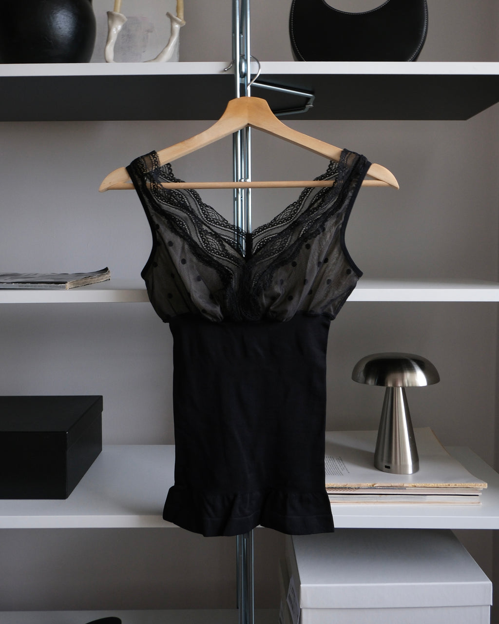 Polka Dot Patterned Bustier