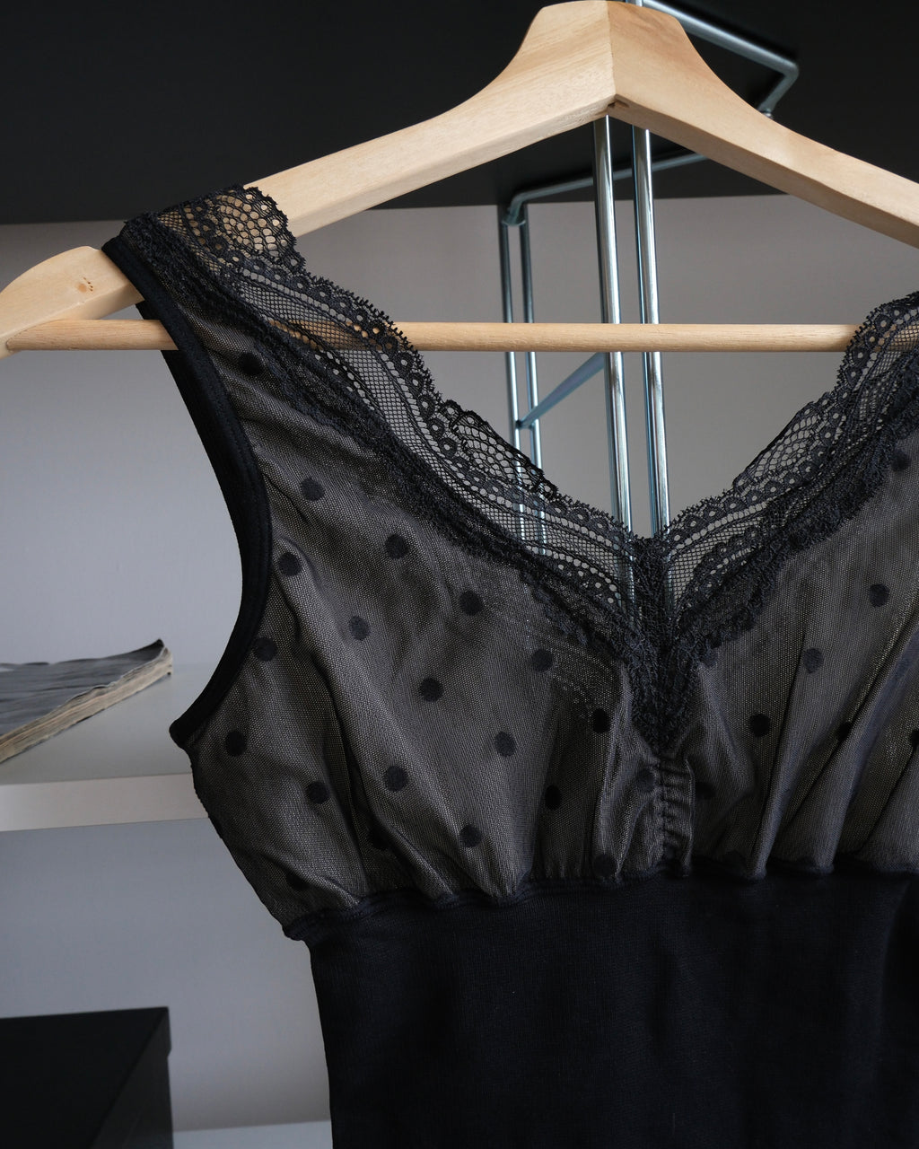 Polka Dot Patterned Bustier