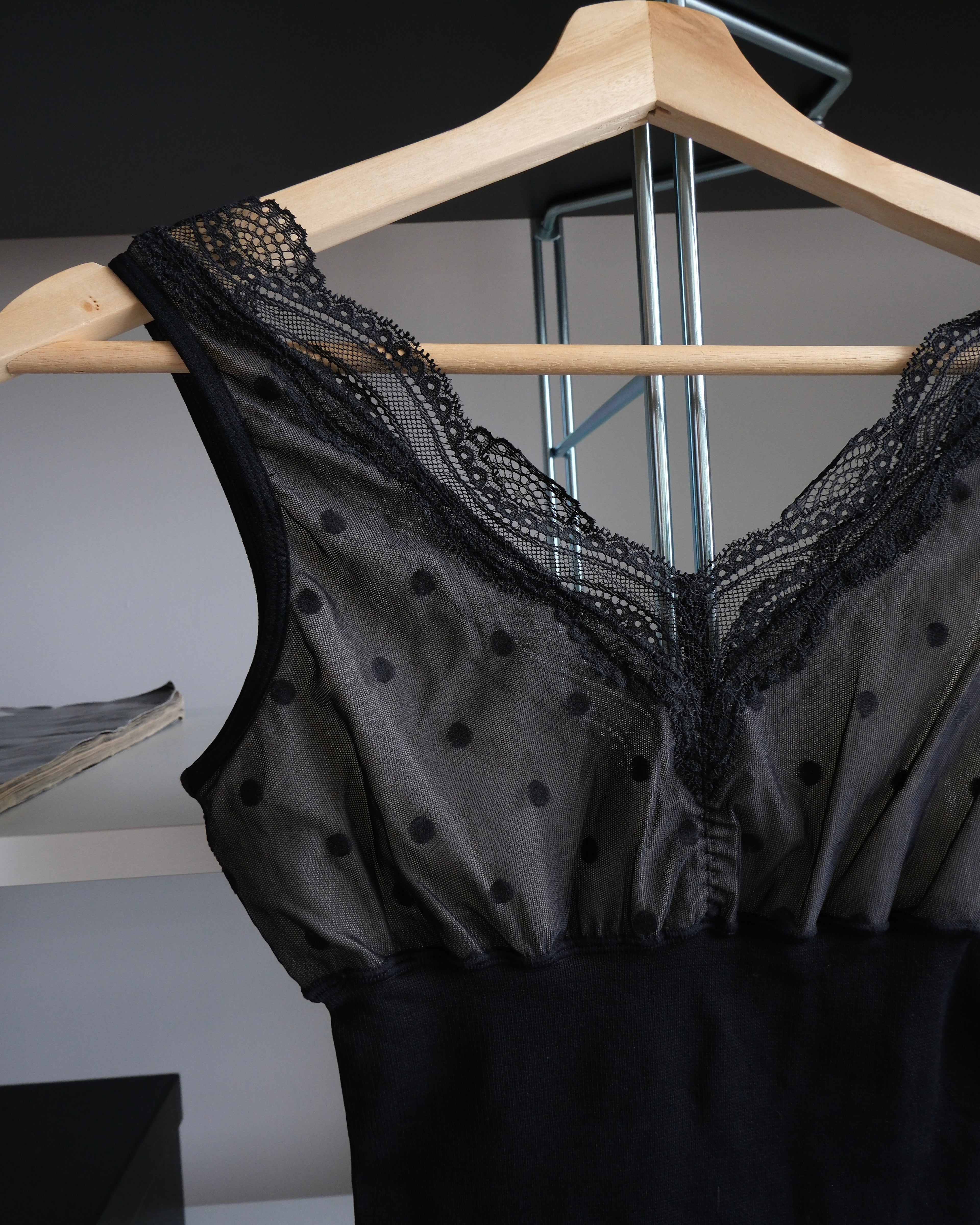 Polka Dot Patterned Bustier