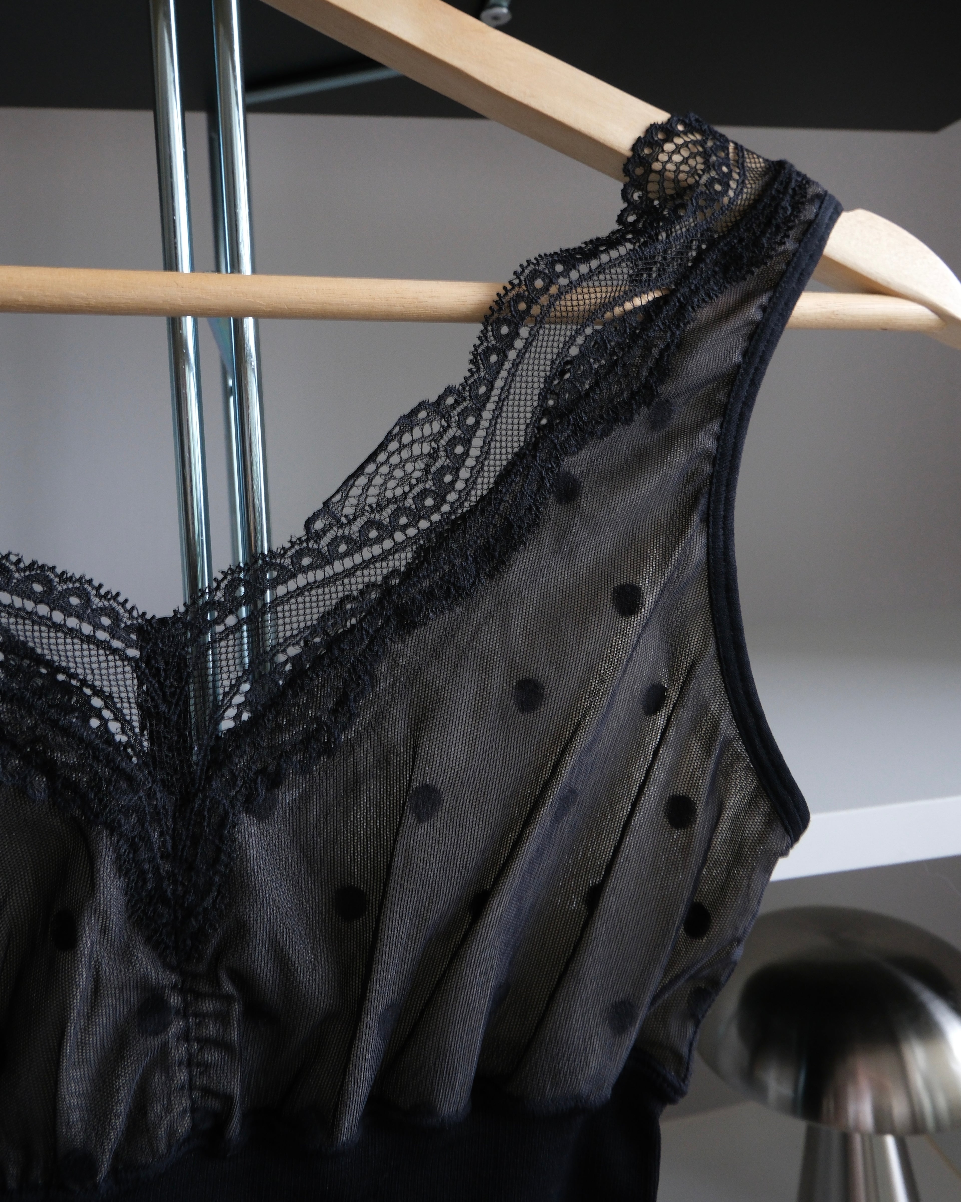 Polka Dot Patterned Bustier