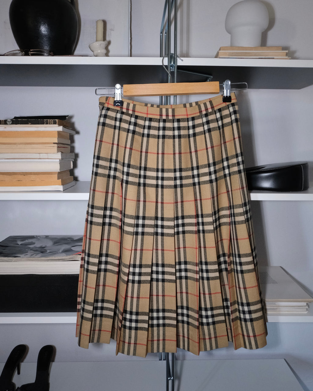 Burberry Pileli Etek